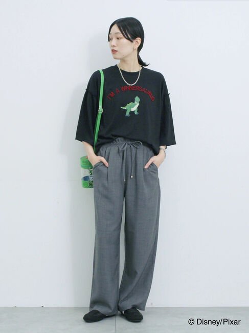 Samansa Mos2 blue「トイ・ストーリー/袖フレアTシャツ」|Tシャツ・カットソー|