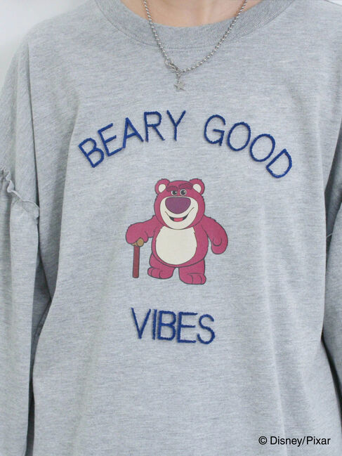 Samansa Mos2 blue「トイ・ストーリー/袖フレアTシャツ」|Tシャツ・カットソー|