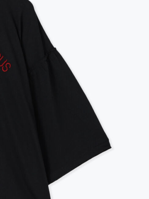 Samansa Mos2 blue「トイ・ストーリー/袖フレアTシャツ」|Tシャツ・カットソー|