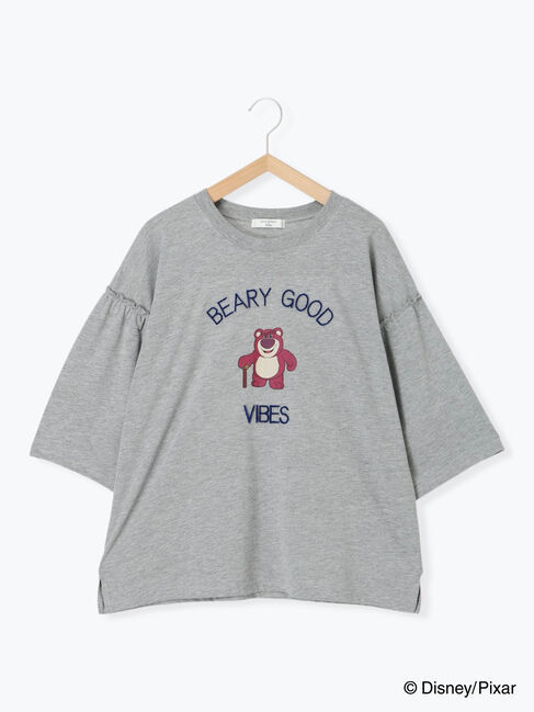 Samansa Mos2 blue「トイ・ストーリー/袖フレアTシャツ」|Tシャツ・カットソー|