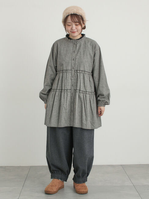 Samansa Mos2「【帯電防止裏地】ヘリンボーンバルーンパンツ《M/Lサイズ》」|その他|