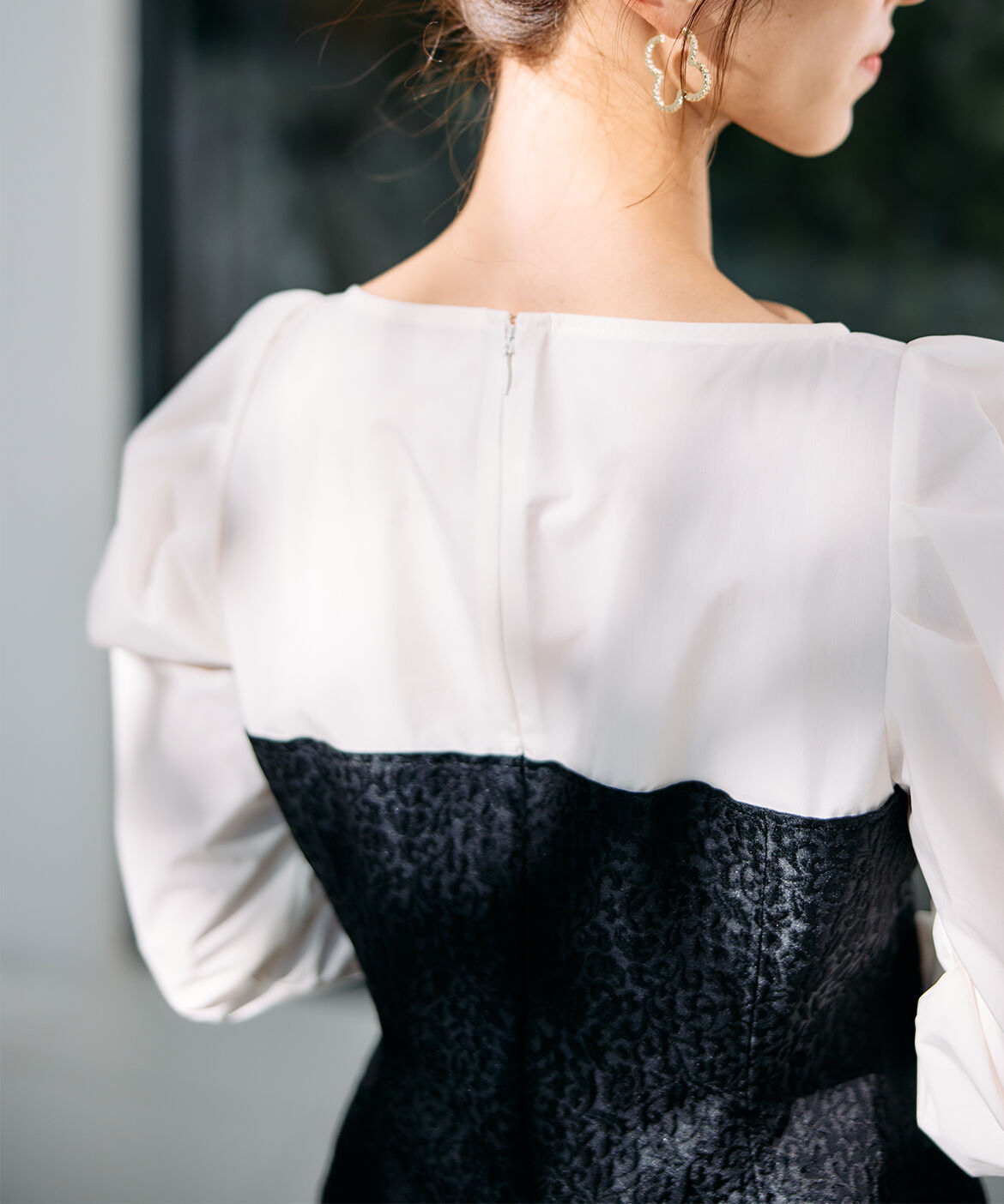 Maglie le cassetto「《M Maglie le cassetto&times;吉田理紗》ビスチェ風ジャガードブラウス」|シャツ・ブラウス|