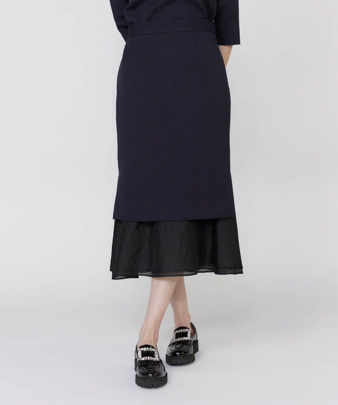 Maglie le cassetto「《M Maglie le cassetto》シアーヘムマーメイドスカート」|スカート|