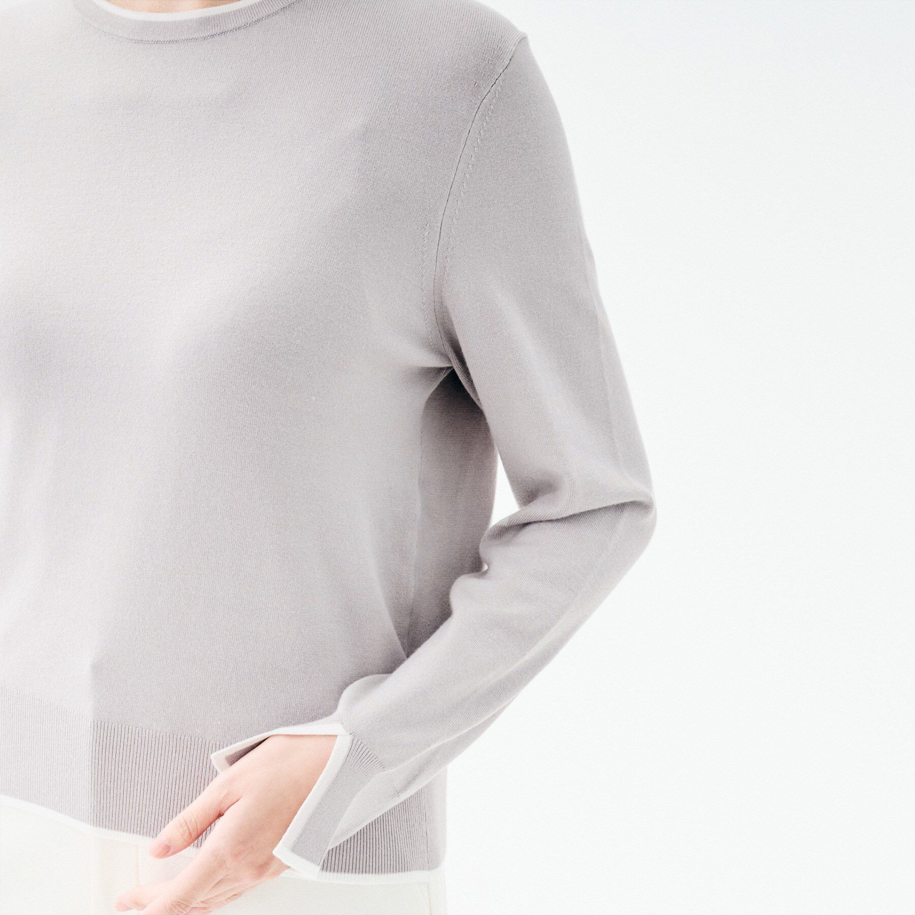 UNTITLED「【アンサンブル可/洗える】ウォームスパンニット」|ニット・セーター|