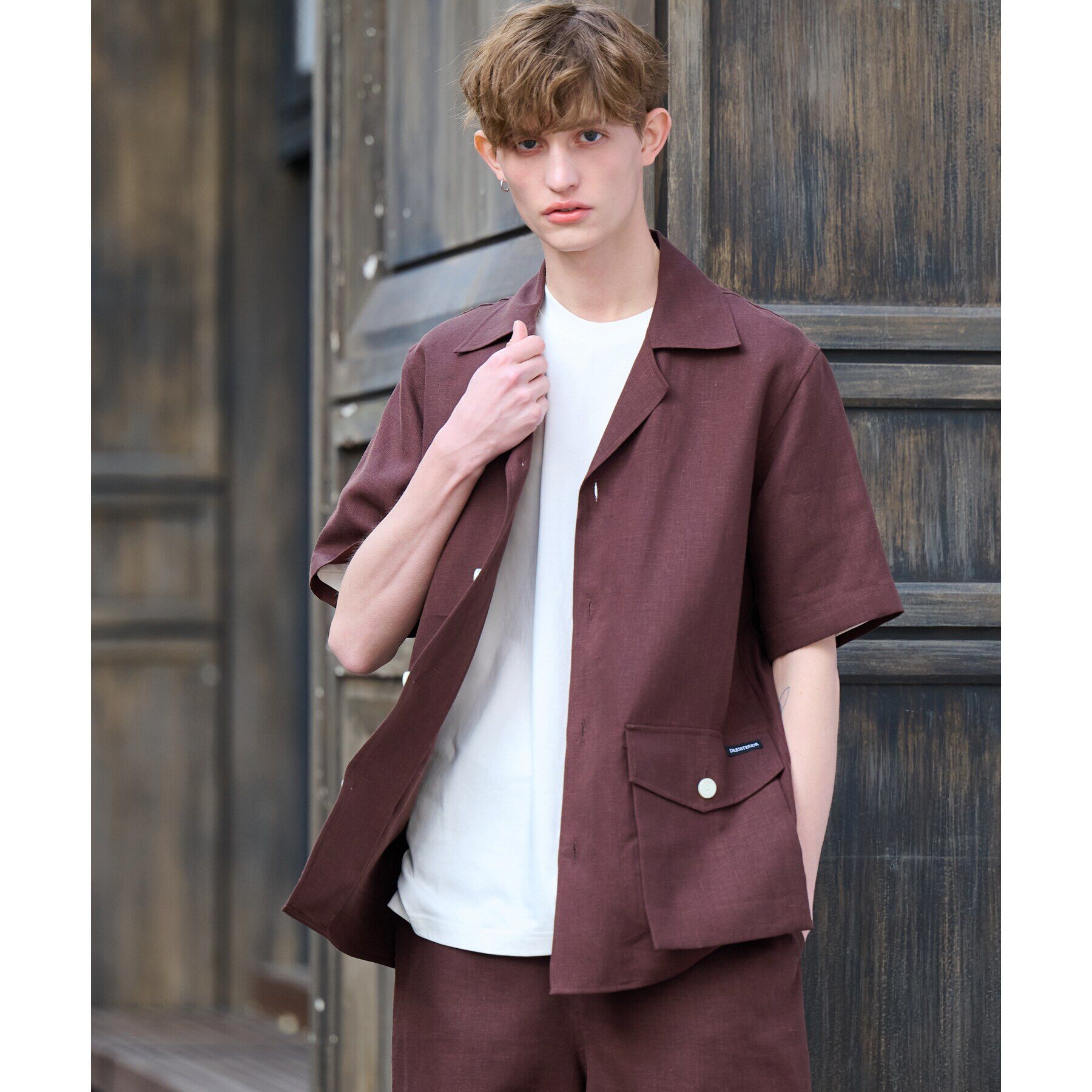 DRESSTERIOR「【Safari5月号掲載】【セットアップ可】オープンカラープエルトリコシャツ」|シャツ・ブラウス|