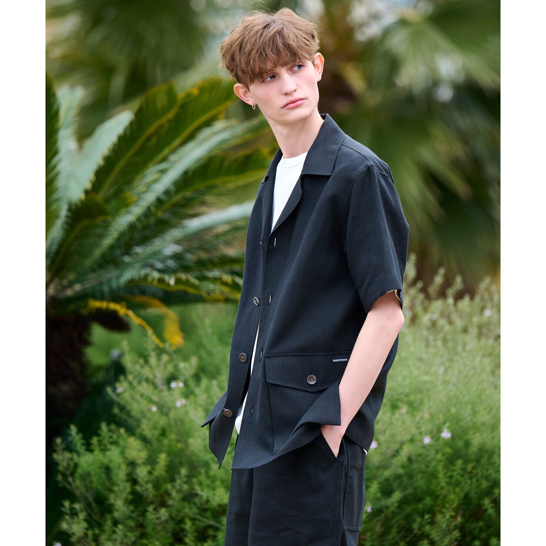 DRESSTERIOR「【Safari5月号掲載】【セットアップ可】オープンカラープエルトリコシャツ」|シャツ・ブラウス|