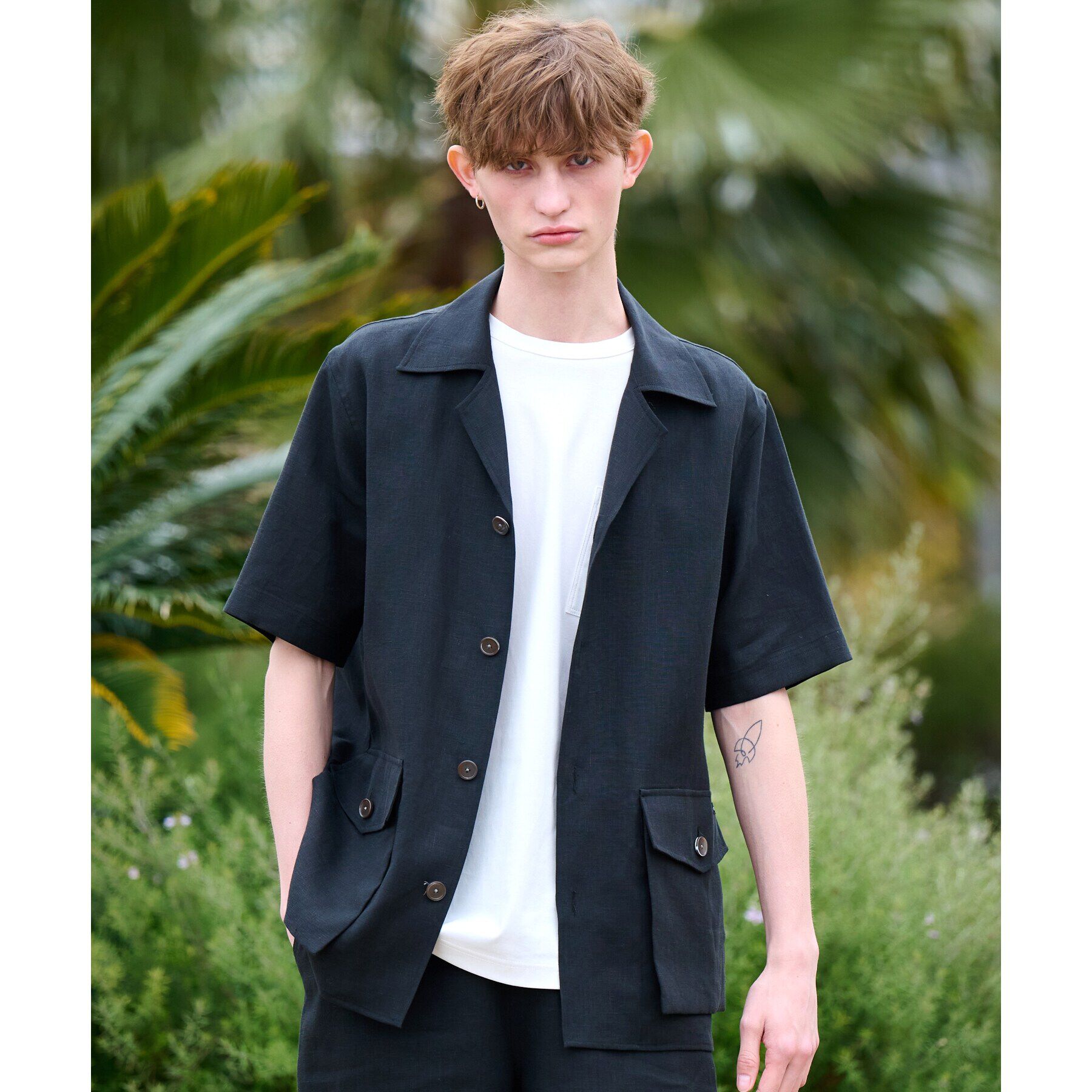 DRESSTERIOR「【Safari5月号掲載】【セットアップ可】オープンカラープエルトリコシャツ」|シャツ・ブラウス|