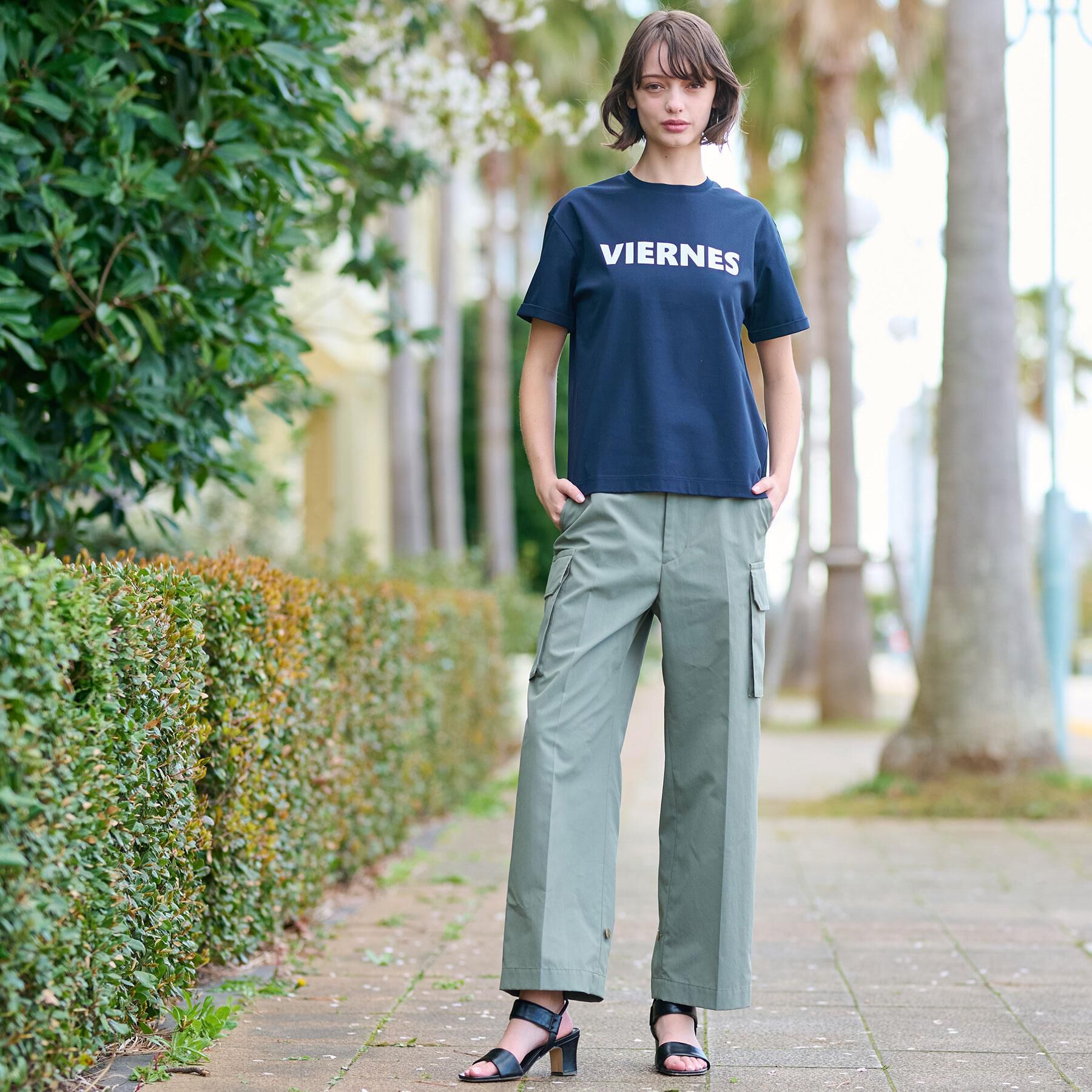 DRESSTERIOR「【接触冷感/抗菌防臭/消臭】アイスクリアコットン VIERNESロゴT」|Tシャツ・カットソー|