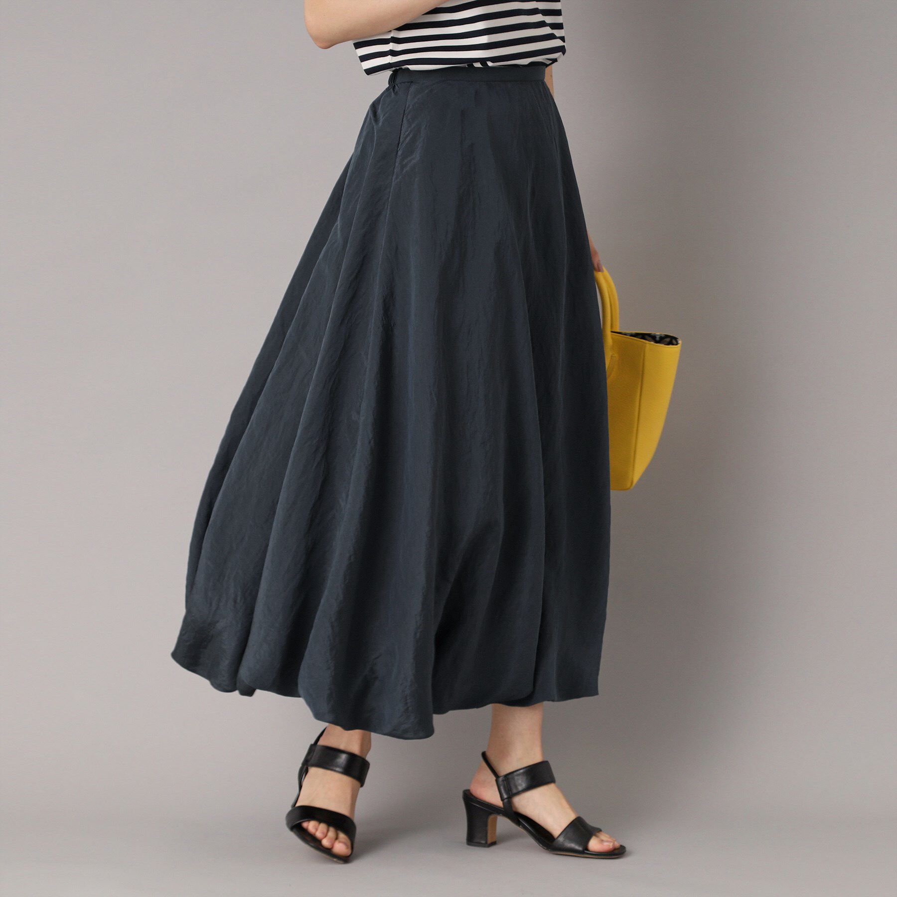 DRESSTERIOR「【裏地あり/後ろウエストゴム】シアーワッシャーバルーンスカート」|スカート|