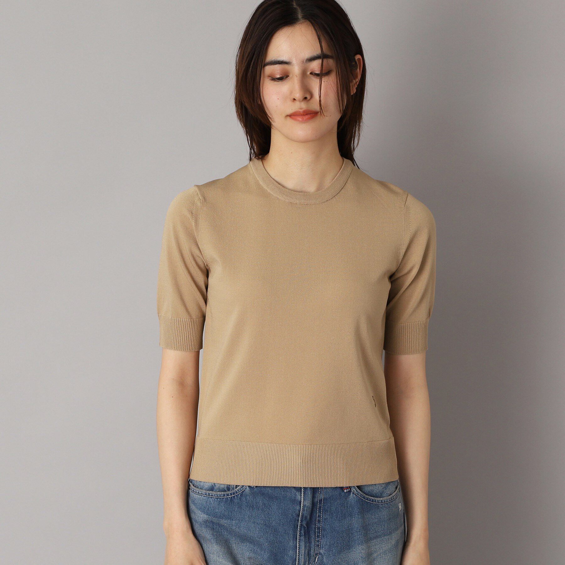 DRESSTERIOR「【洗える／2WAY】エンブロイダリーカラーニット」|ニット・セーター|