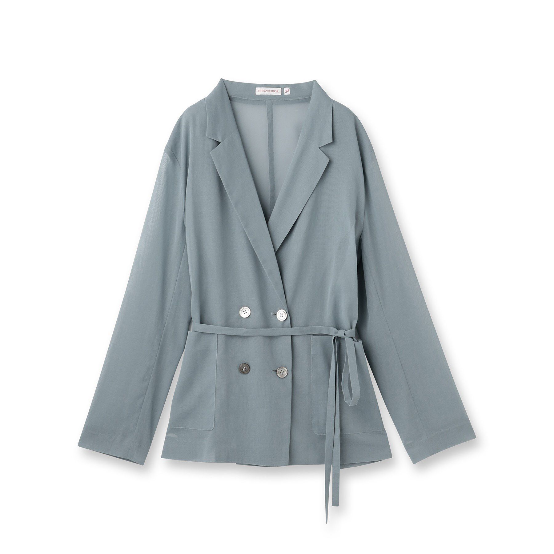 DRESSTERIOR「【清涼感/洗える】エアリーシアーダブルジャケット」|テーラードジャケット|