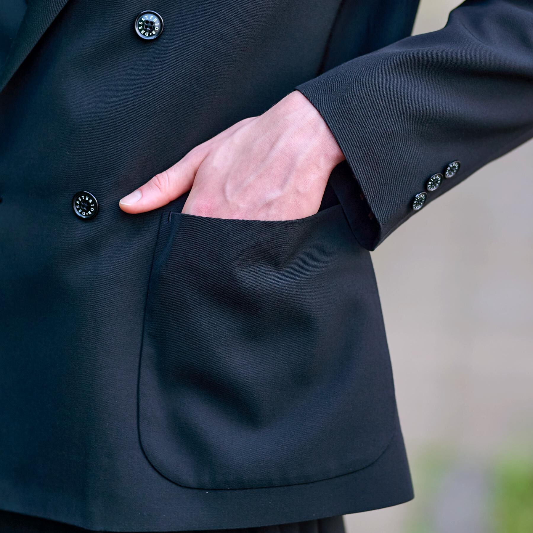 DRESSTERIOR「【セットアップ可】クリアーカルゼ コンフォータブル ダブルジャケット」|テーラードジャケット|