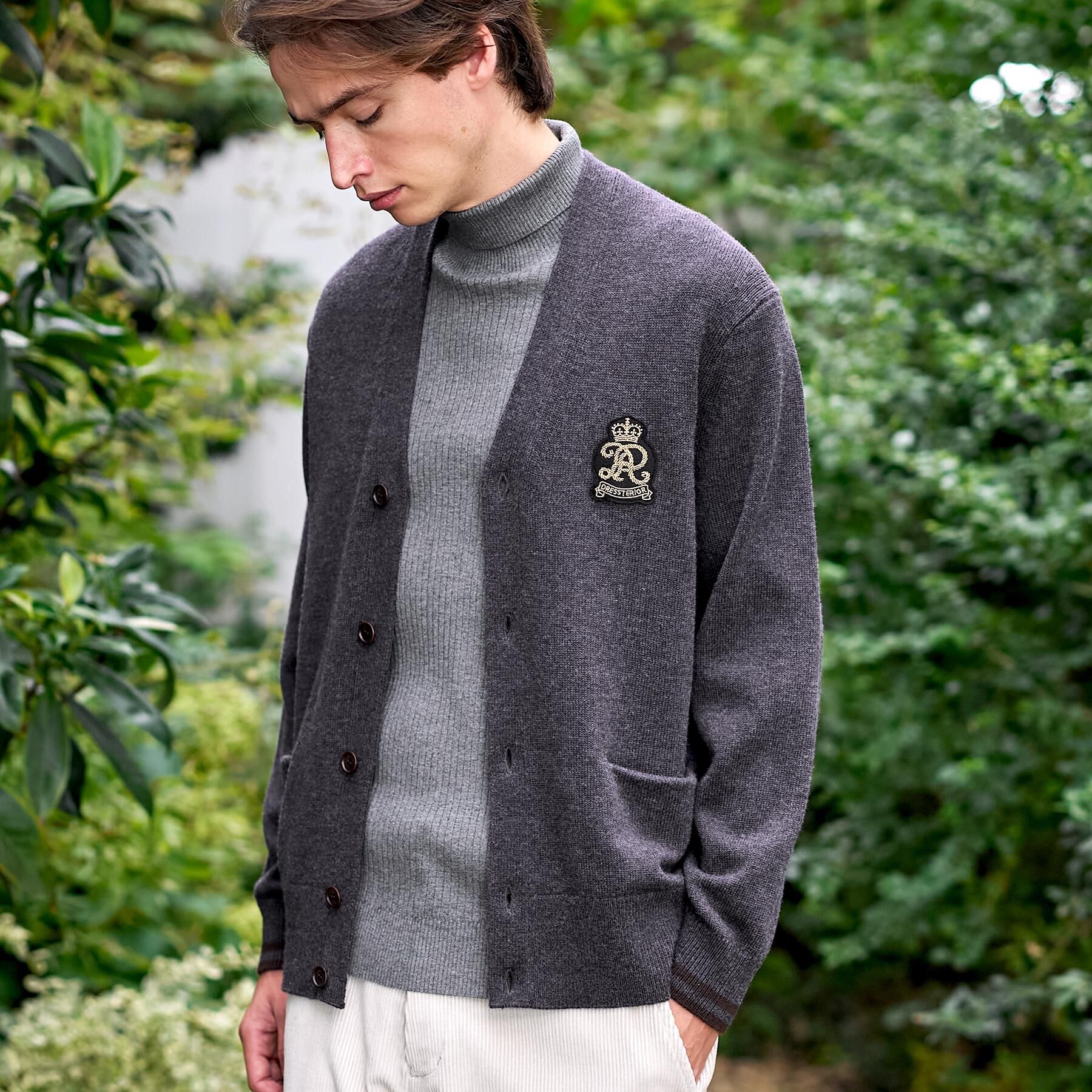 DRESSTERIOR「ウォッシャブル エンブレムカーディガン」|カーディガン|