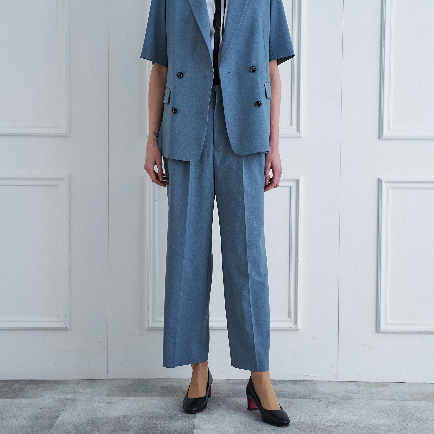 DRESSTERIOR「【セットアップ可】ウォッシャブルタックワイドパンツ」|その他|