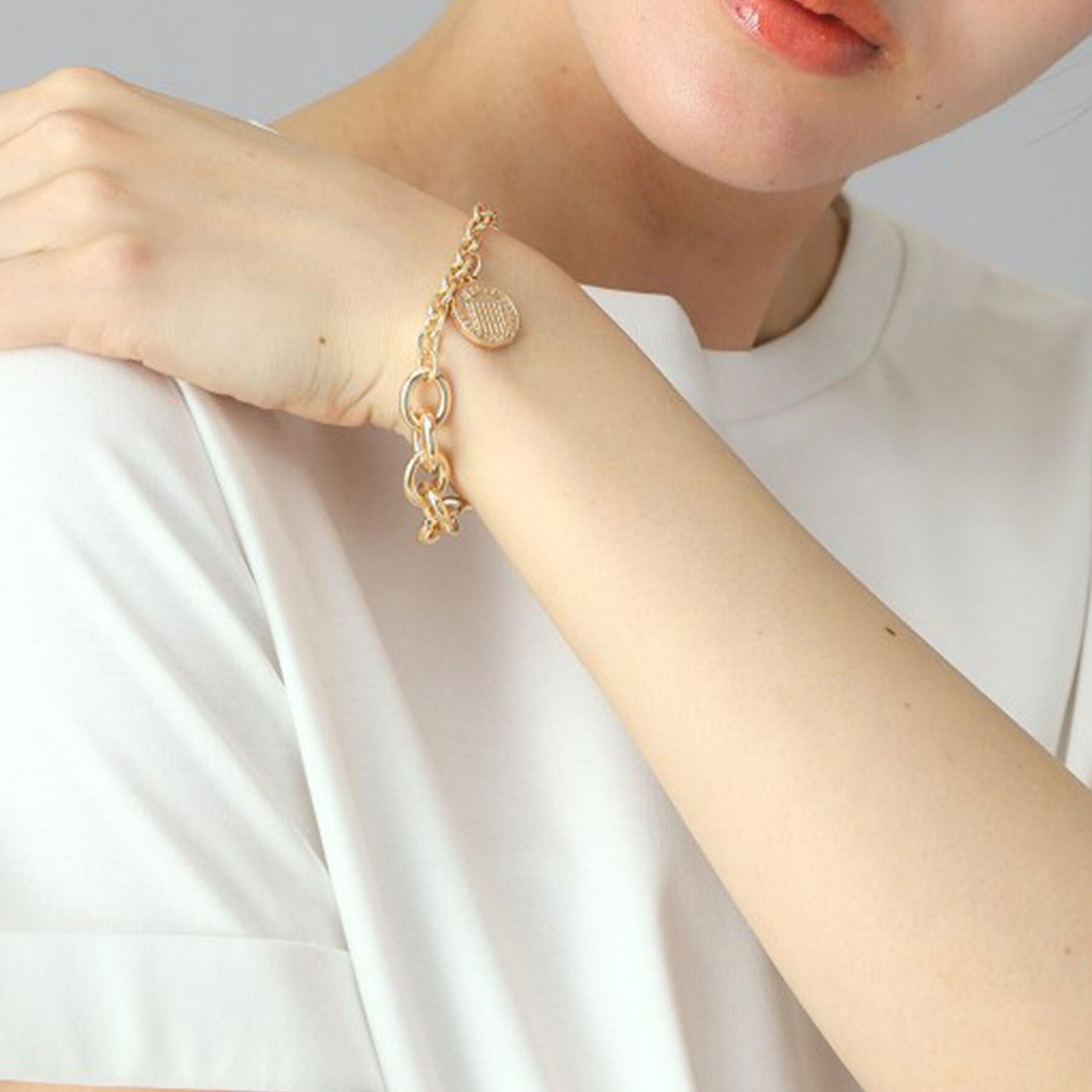 DRESSTERIOR「コインチャームブレスレット」|ブレスレット・バングル|ゴールド(007)