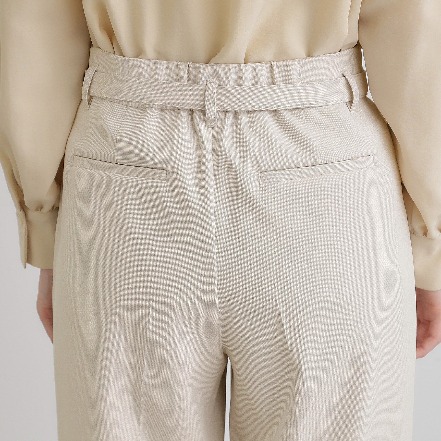 grove「【雑誌掲載】バックルベルトクロップドワイドパンツ」|その他|