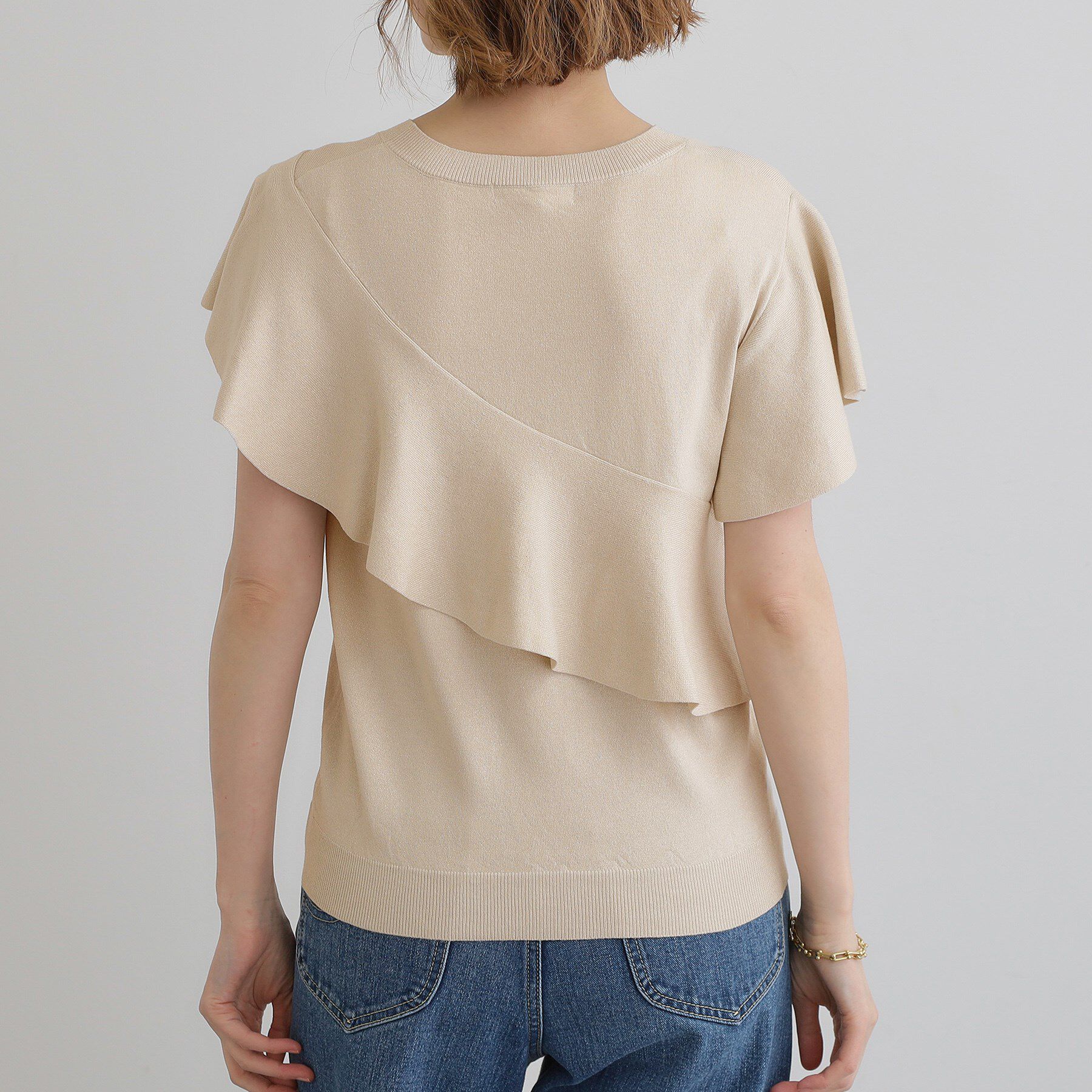 grove「アシメフレアニットプルオーバー」|ニット・セーター|