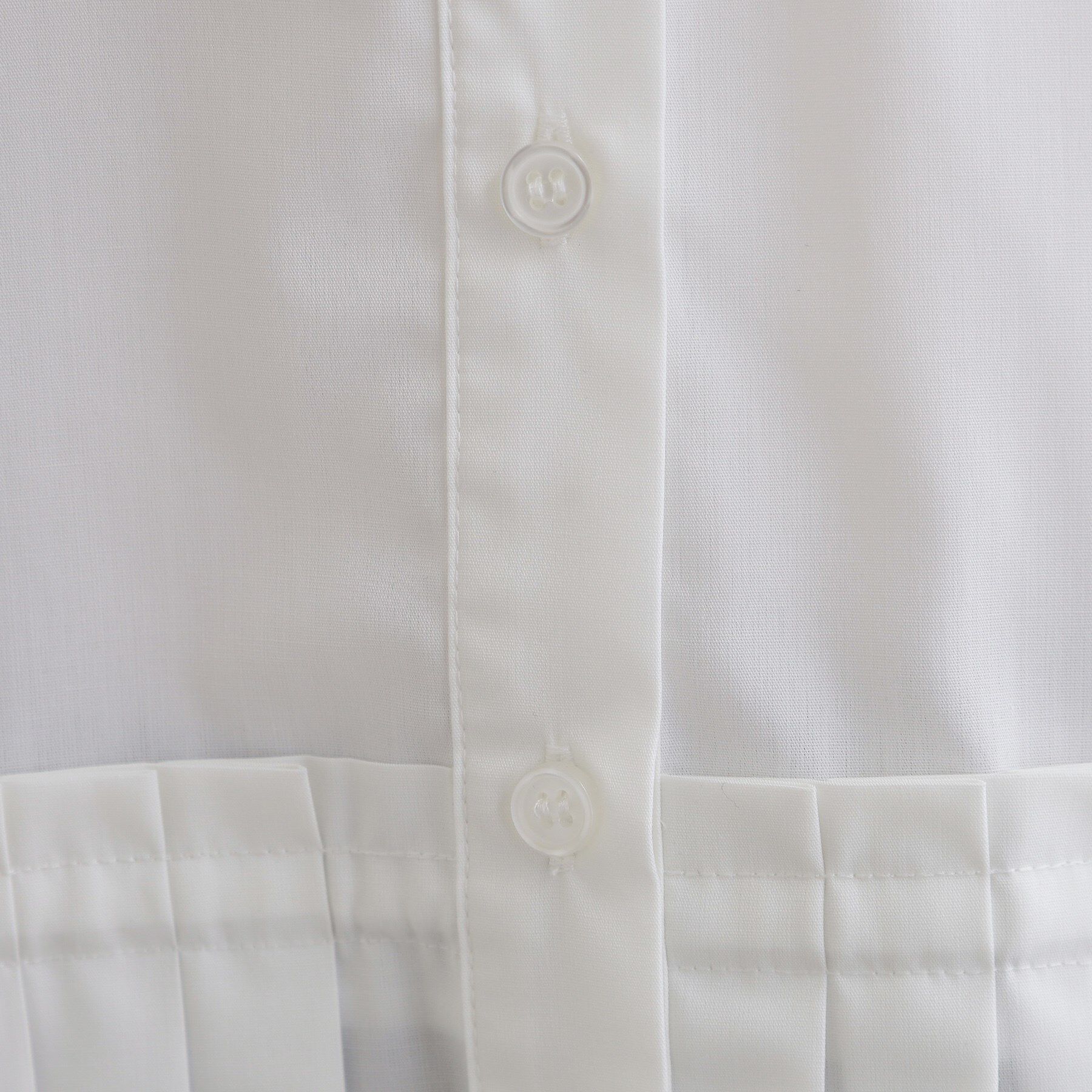 grove「キレイに見えて嬉しい 裾プリーツシャツ」|シャツ・ブラウス|