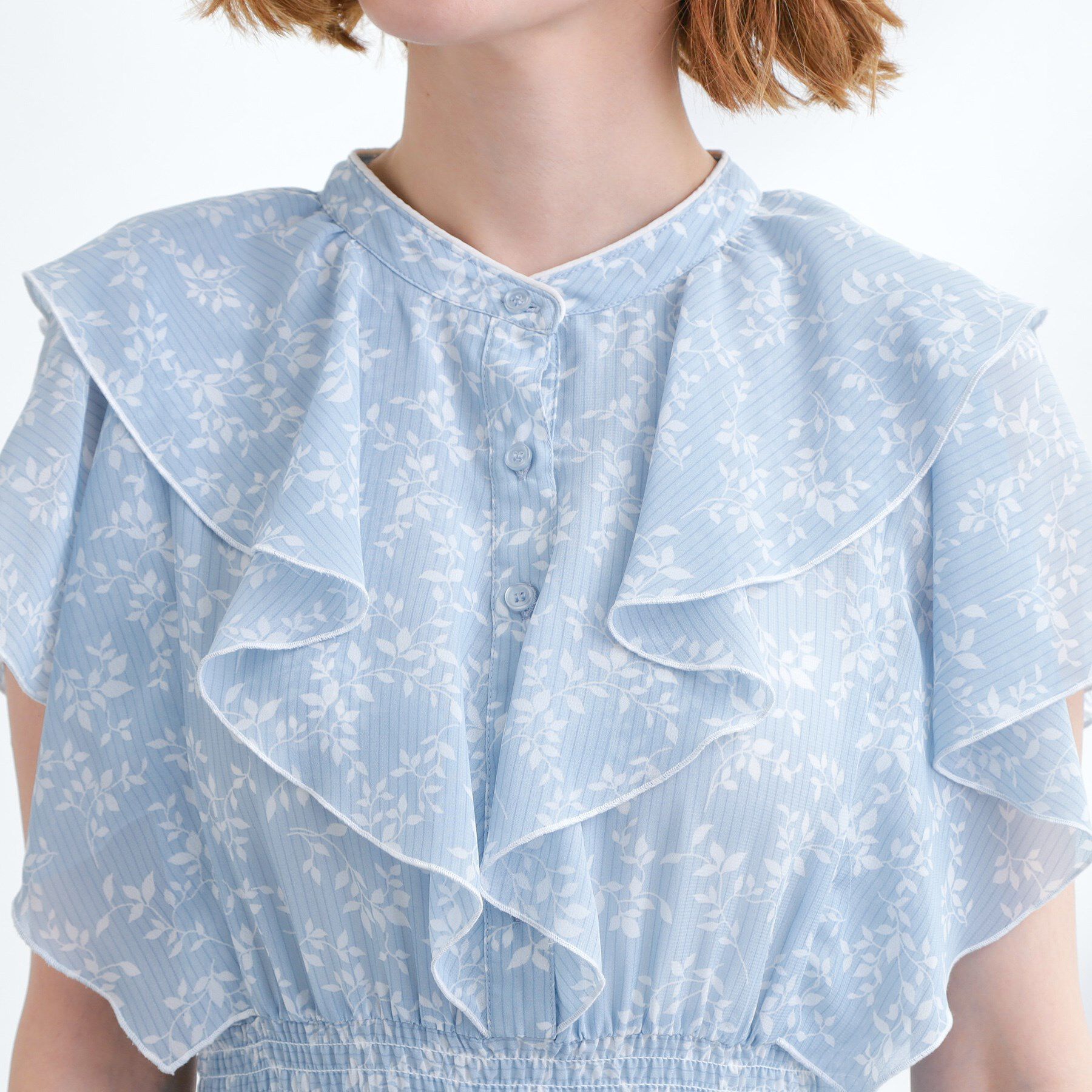 grove「夏の主役シフォンプリントプリーツワンピース」|ワンピース|