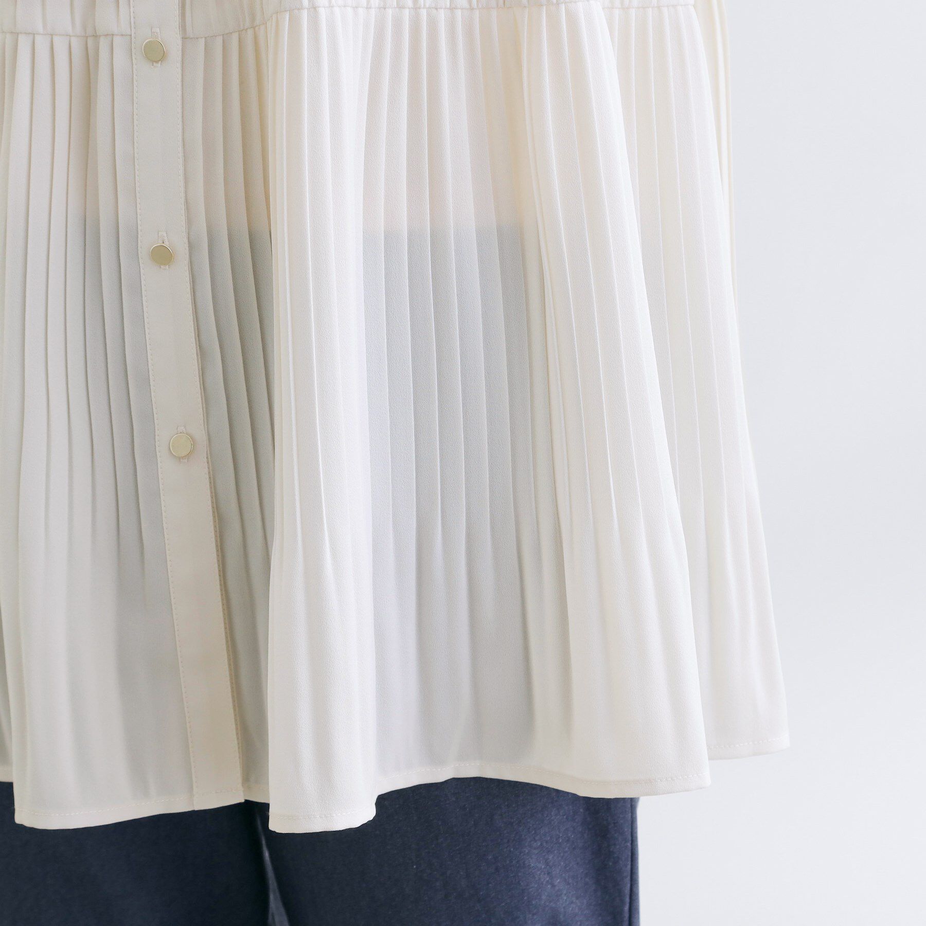 grove「【体型カバー】ラフに着たい　ティアードプリーツブラウス」|シャツ・ブラウス|