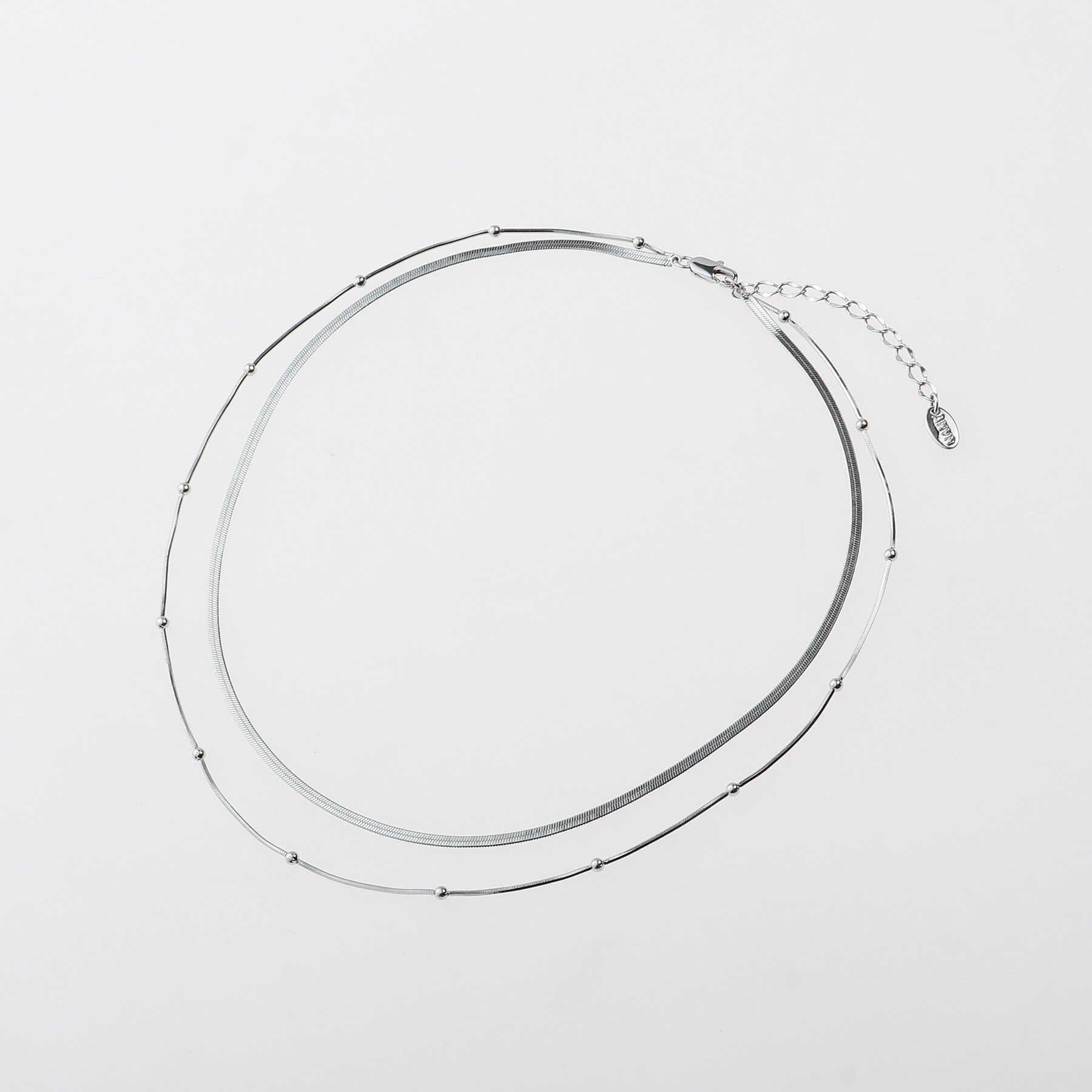 GALLEST「ダブルチェーンショートネックレス」|ネックレス|