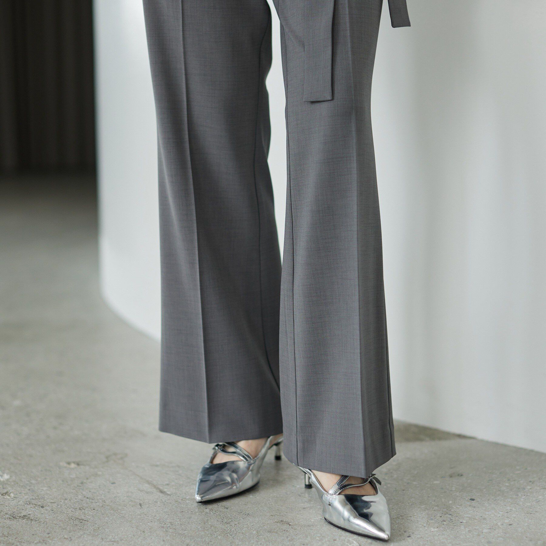 GALLEST「Comfy SET UP｜ストレートフレアパンツ【セットアップ対応／通勤／カセット服】」|その他|