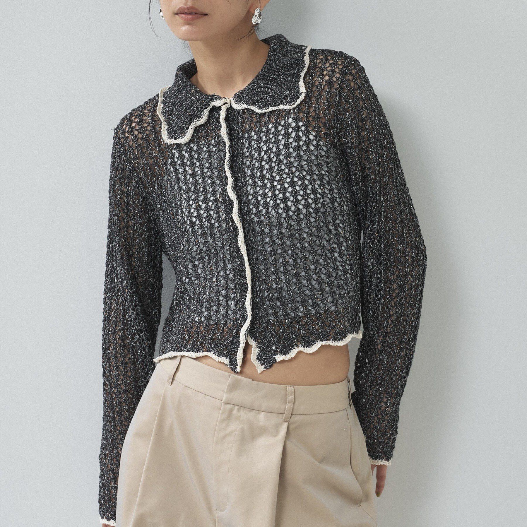 GALLEST「【一部店舗限定】ネップメッシュカーディガン」|カーディガン|