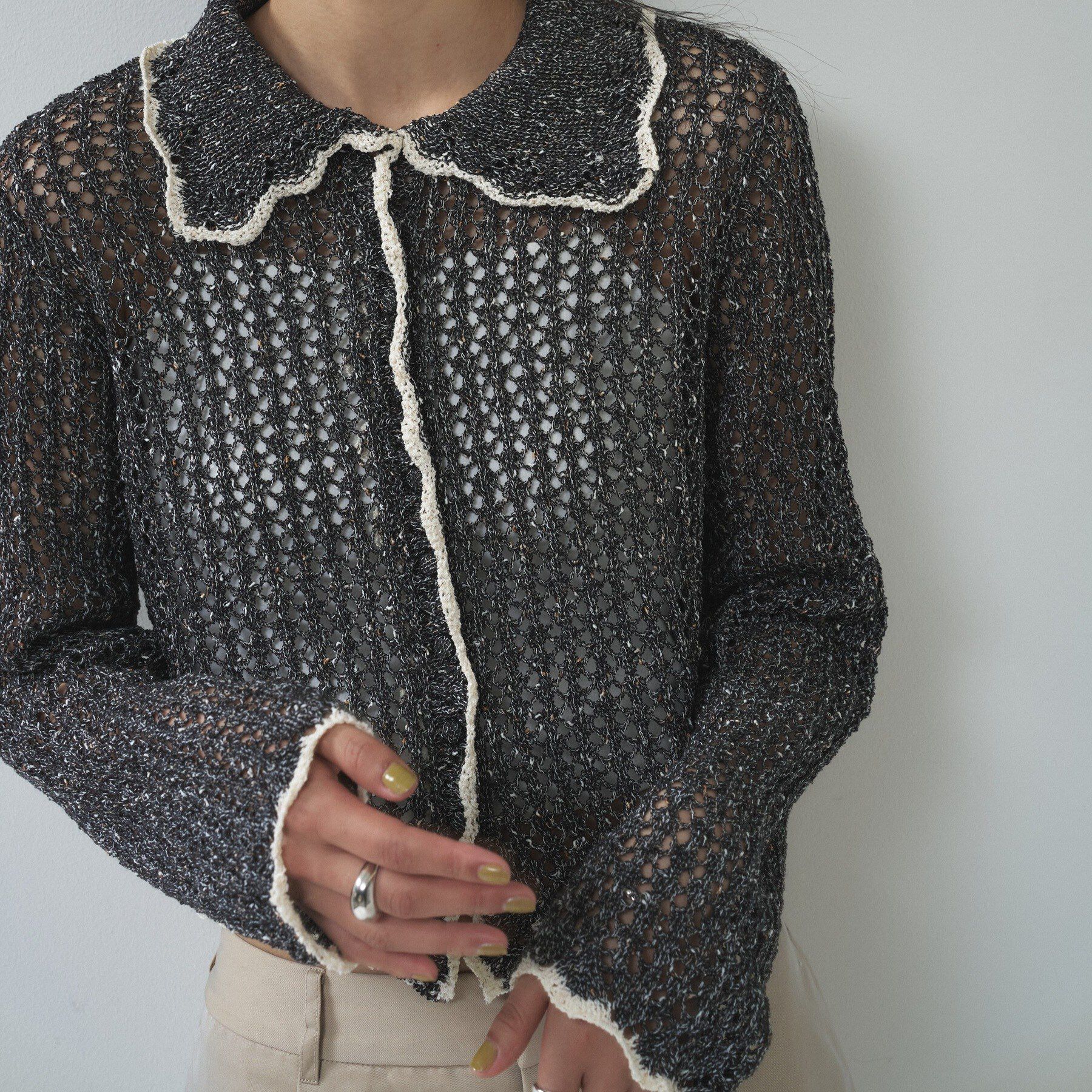 GALLEST「【一部店舗限定】ネップメッシュカーディガン」|カーディガン|