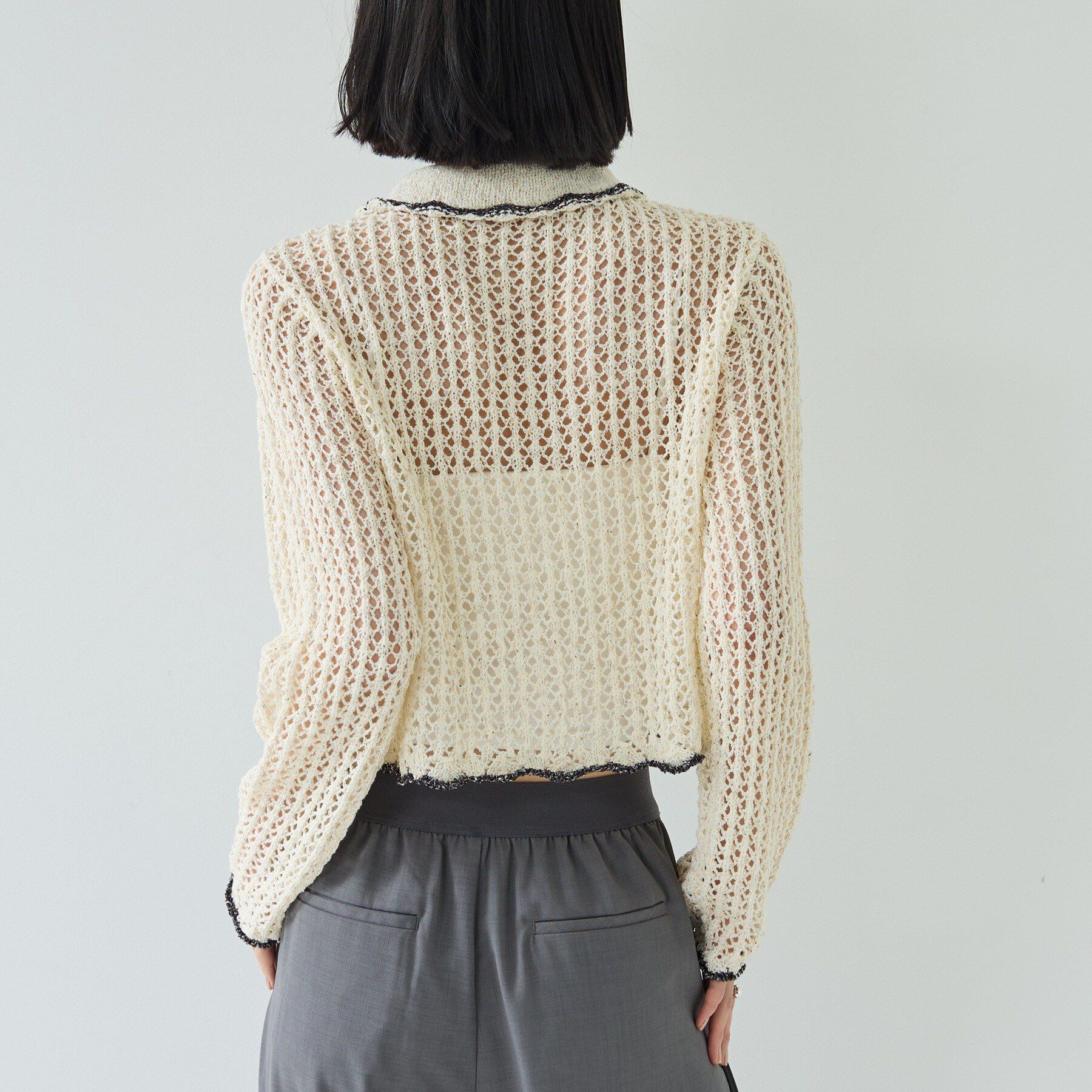 GALLEST「【一部店舗限定】ネップメッシュカーディガン」|カーディガン|