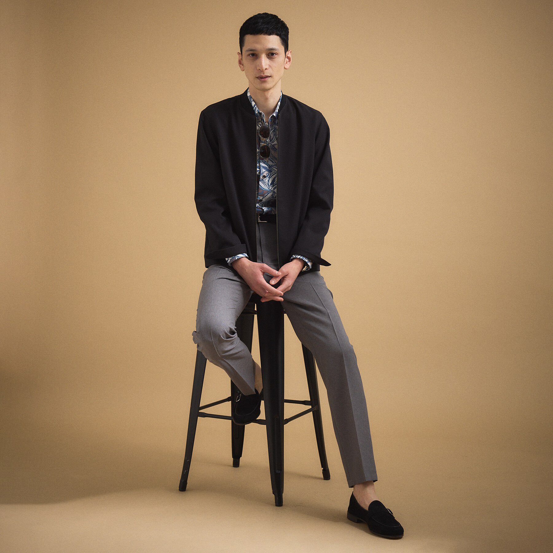 TAKEO KIKUCHI「リネンライクカルゼ リブブルゾン」|ブルゾン・スタジャン|