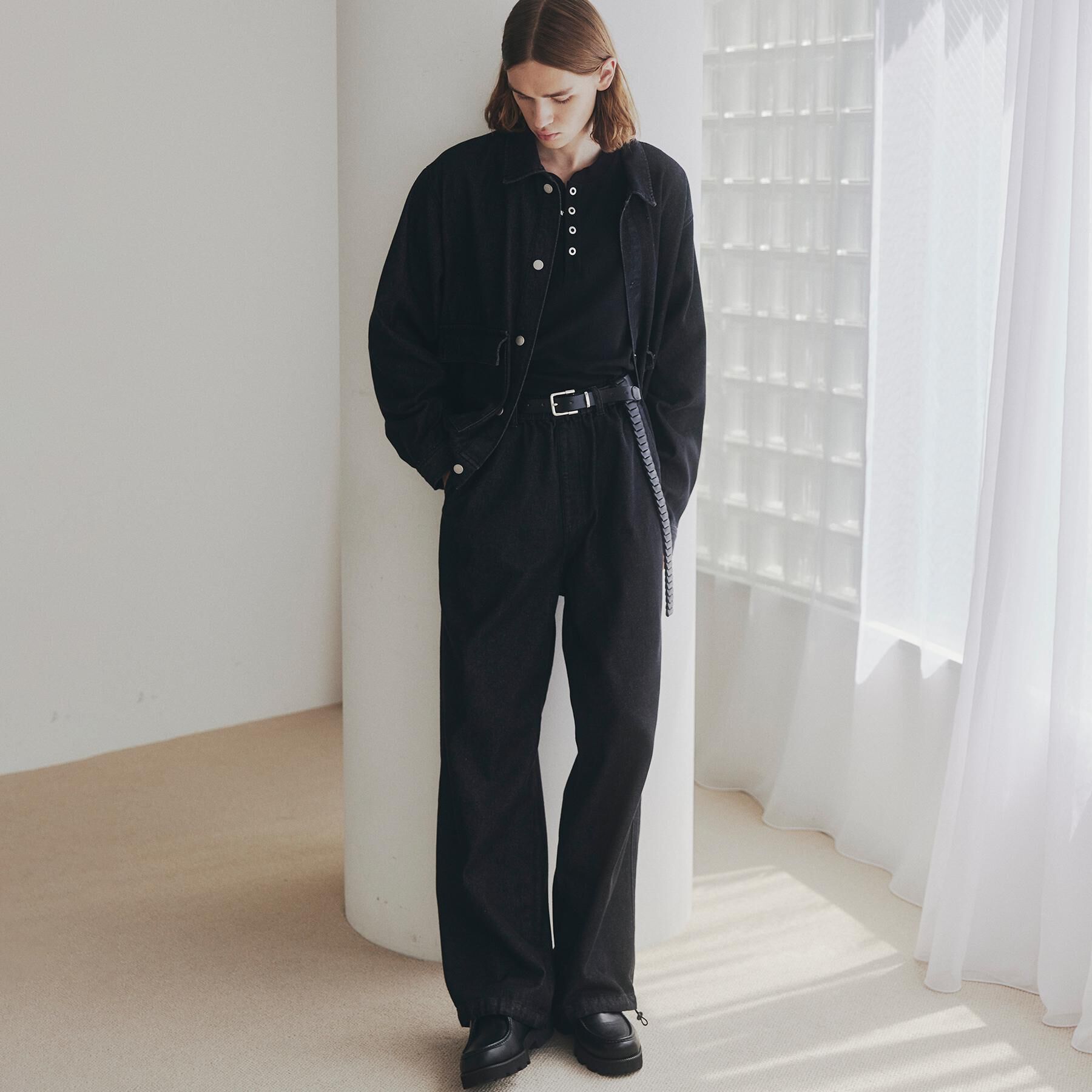 tk.TAKEO KIKUCHI「【上下2点セット】デニムブルゾン＋ワイドデニムパンツ」|スーツ|