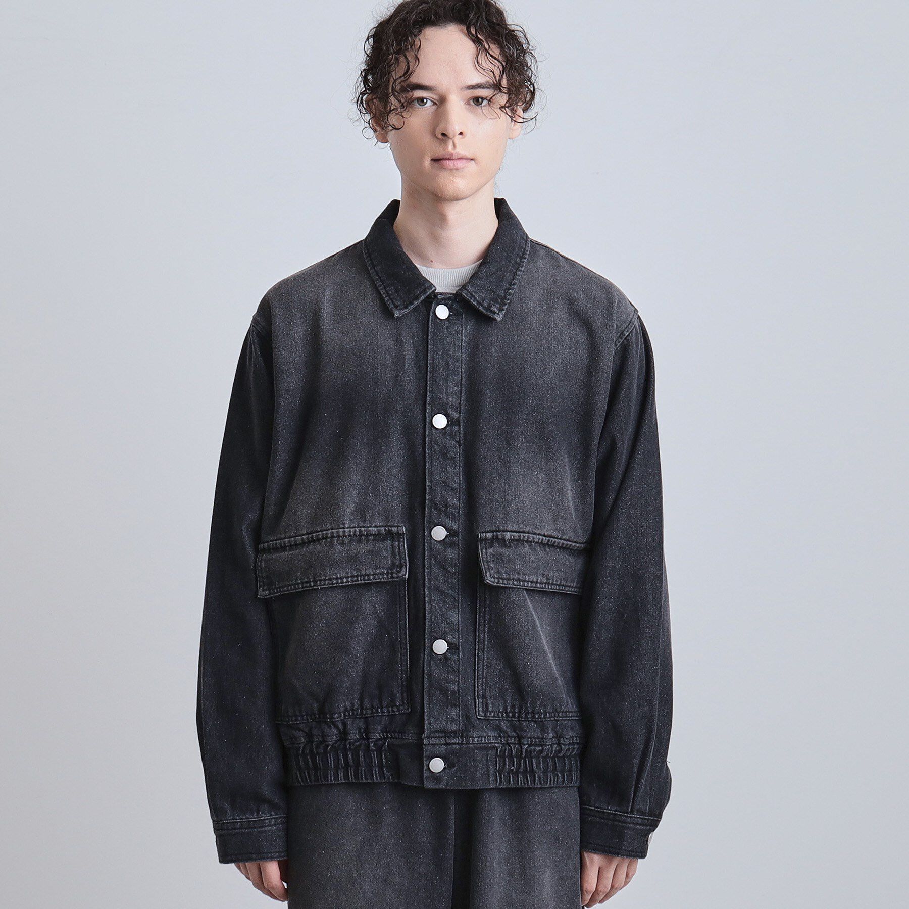 tk.TAKEO KIKUCHI「【上下2点セット】デニムブルゾン＋ワイドデニムパンツ」|スーツ|