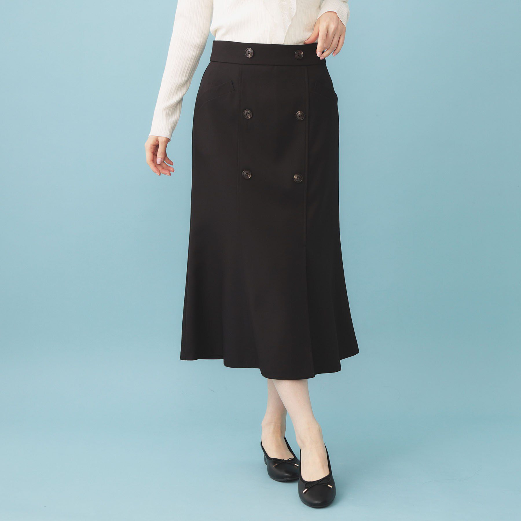 index「トレンチマーメイドフレアスカート【洗濯機OK/イージーアイロン】」|スカート|