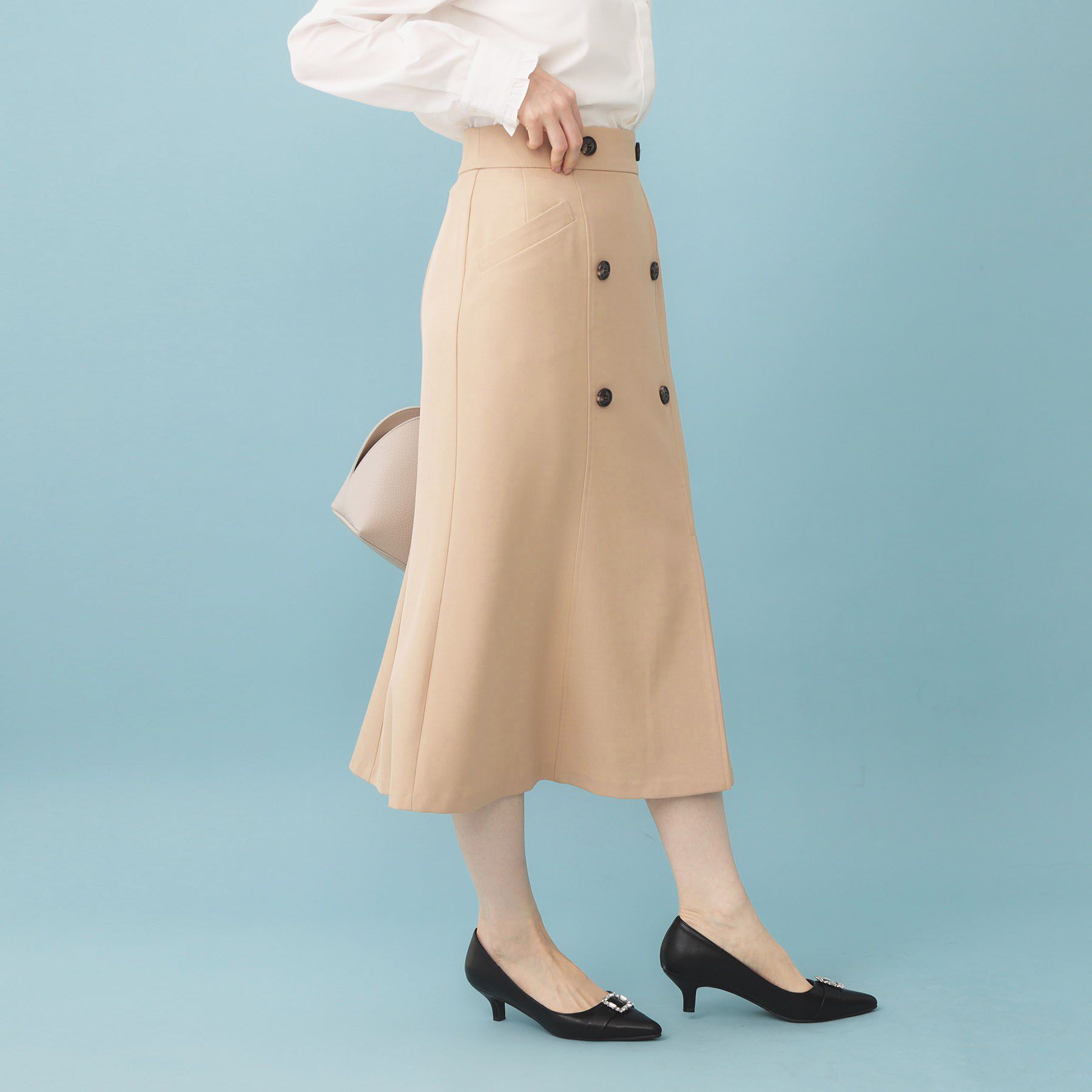 index「トレンチマーメイドフレアスカート【洗濯機OK/イージーアイロン】」|スカート|