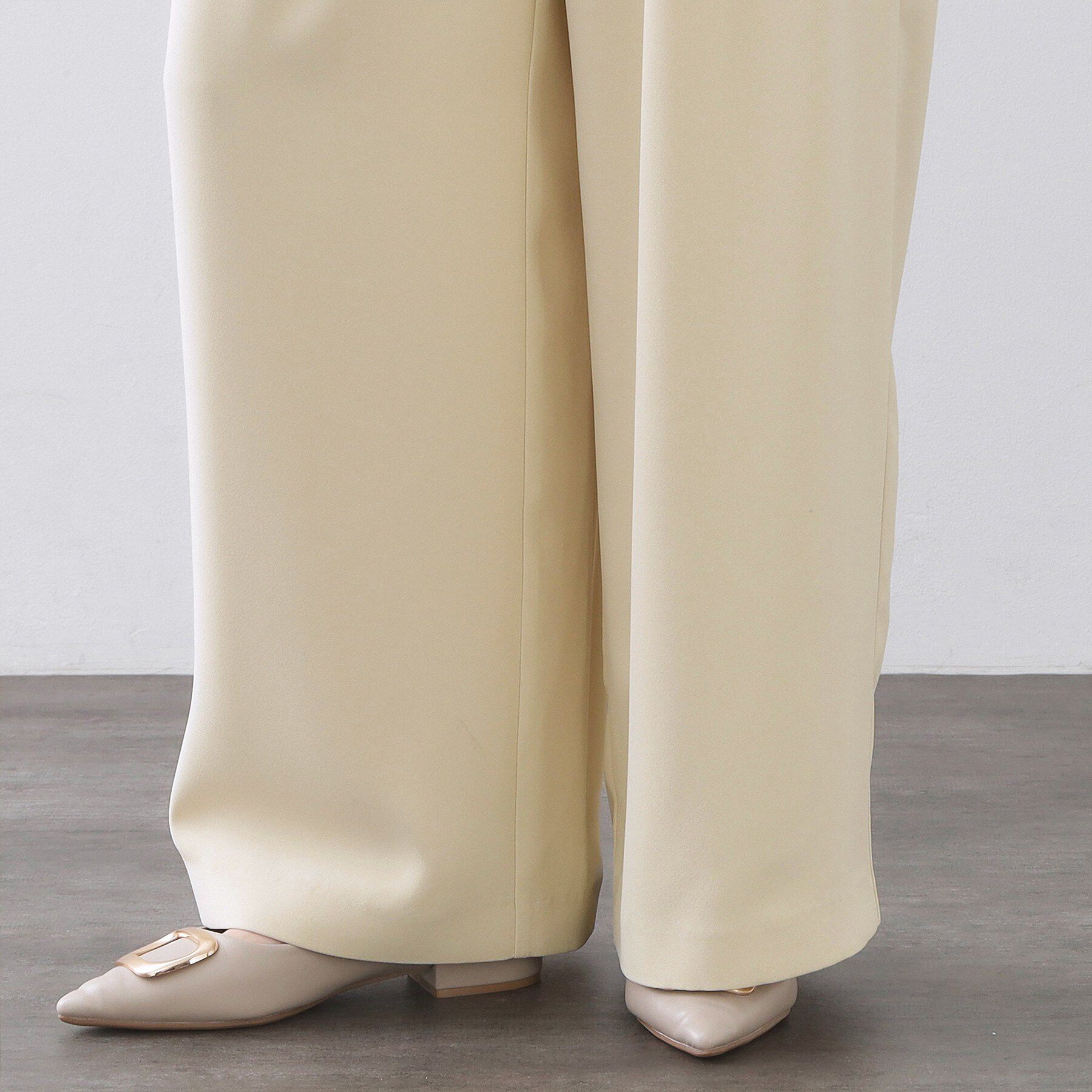 OPAQUE.CLIP「タックイージーワイドパンツ【洗濯機OK】」|その他|