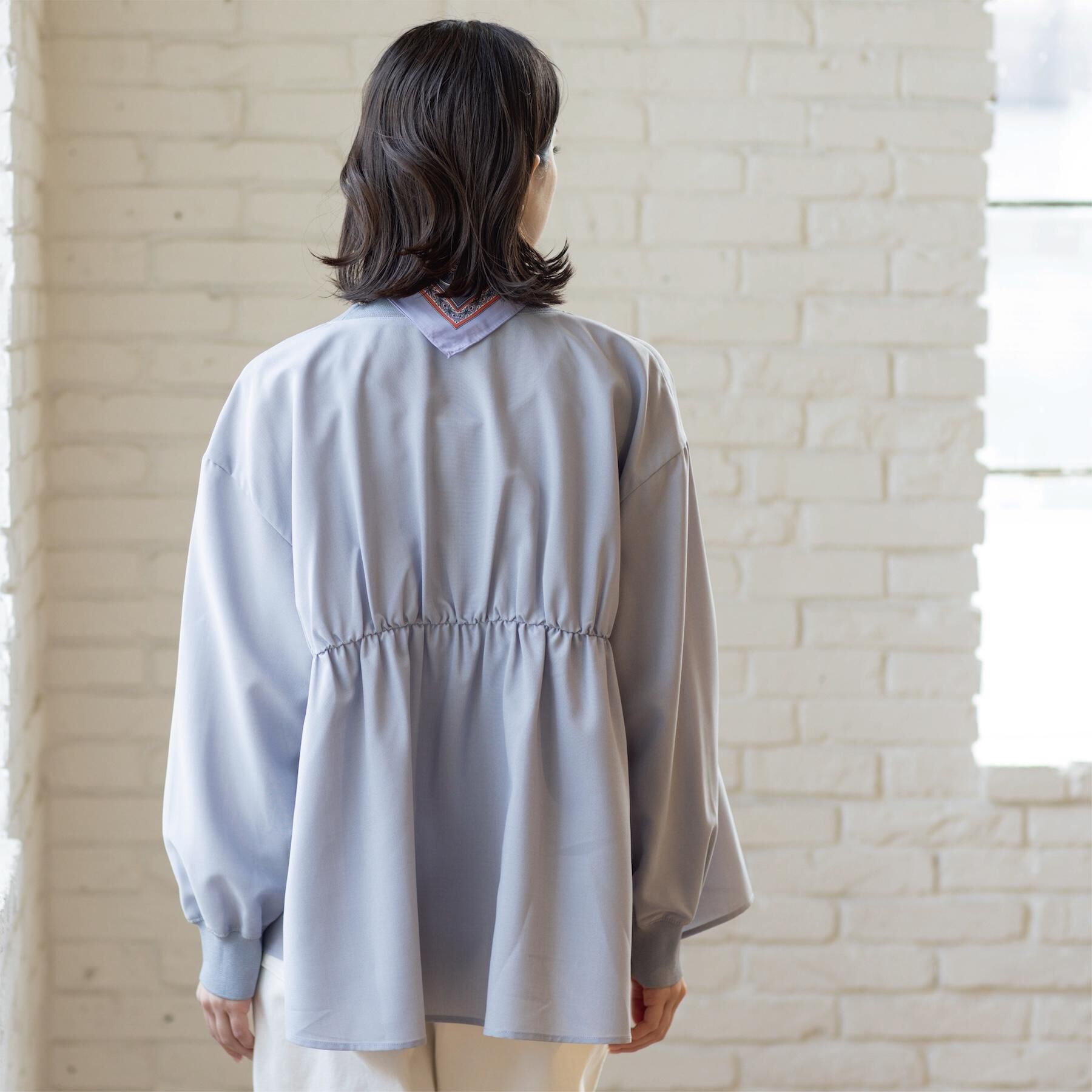 OPAQUE.CLIP「ブラウス風Vネックカーディガン【洗濯機OK】」|カーディガン|