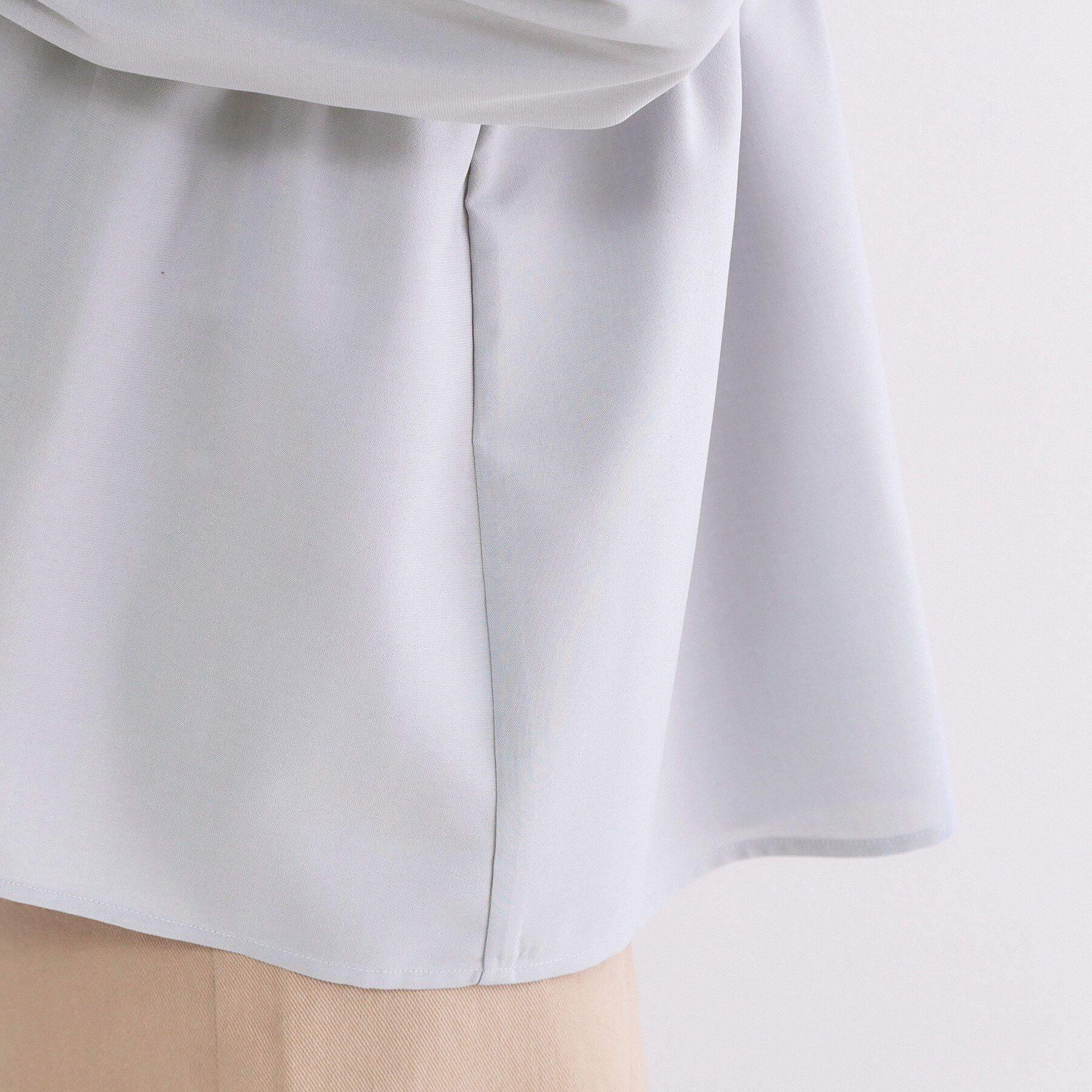 OPAQUE.CLIP「ブラウス風Vネックカーディガン【洗濯機OK】」|カーディガン|