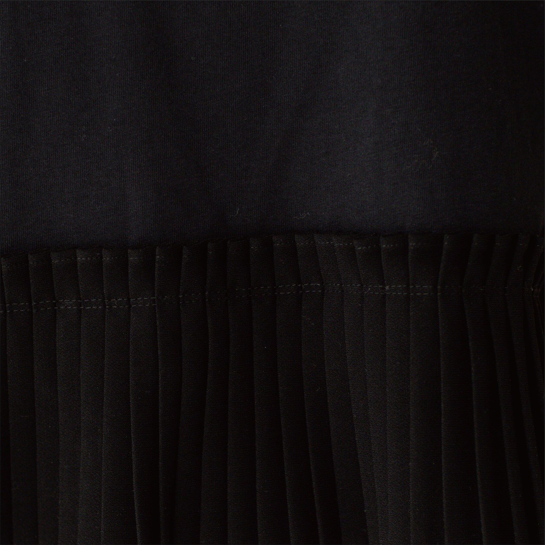 OPAQUE.CLIP「プリーツデザインドッキングトップス」|Tシャツ・カットソー|