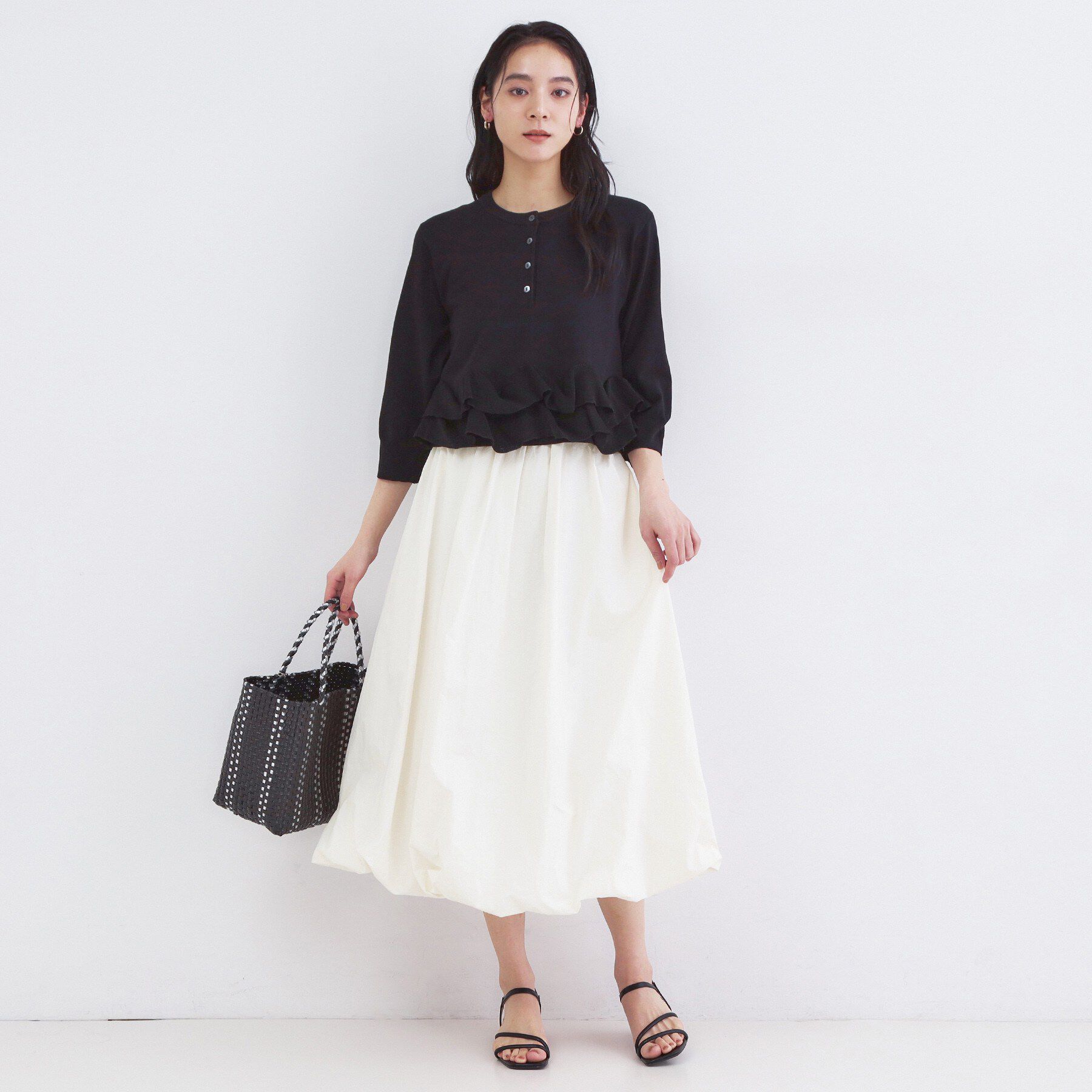 OPAQUE.CLIP「イージーバルーンスカート【洗濯機OK】」|スカート|