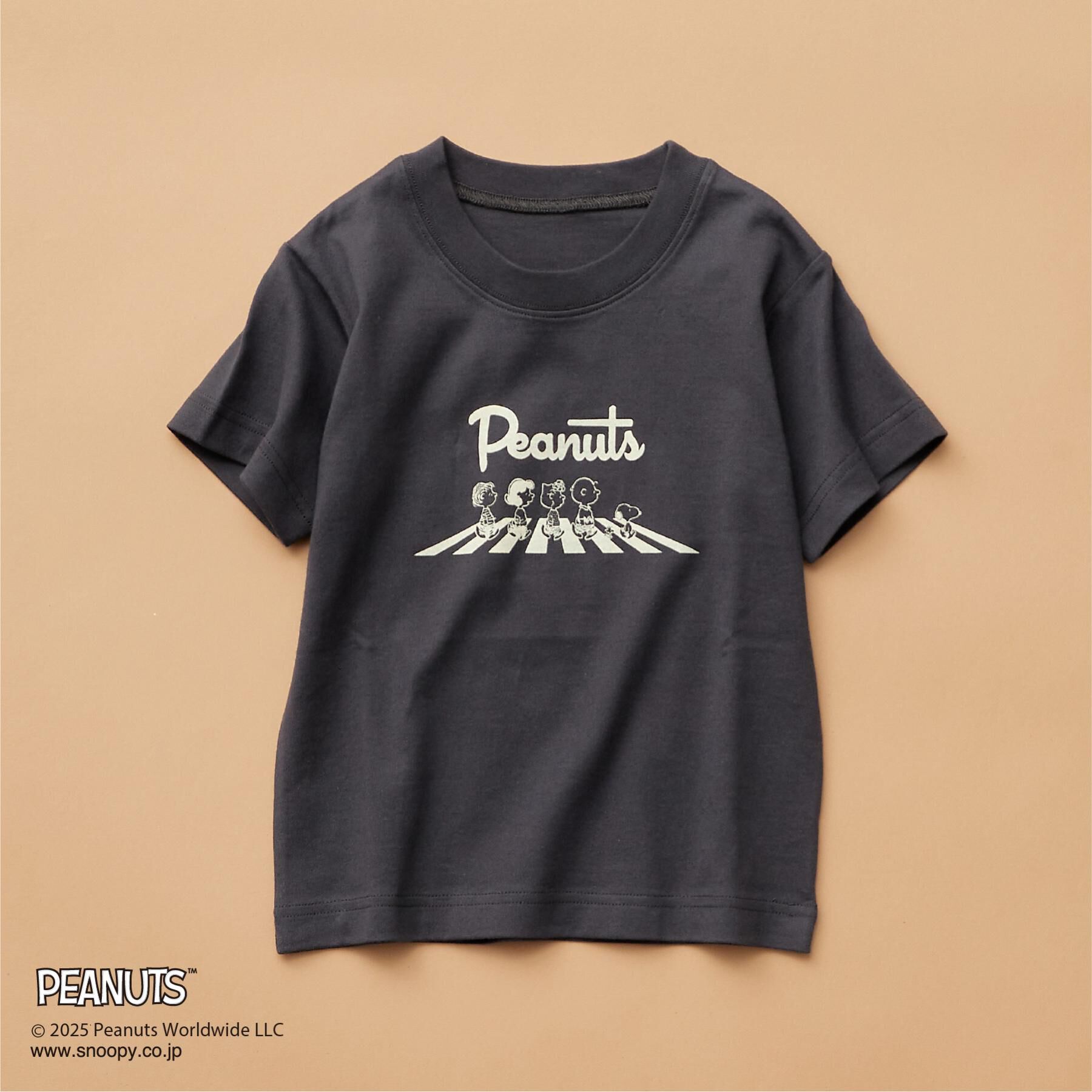 THE SHOP TK「PEANUTS 半袖Tシャツ 75周年／【110-150】ママ・パパとおそろい」|Tシャツ・カットソー|スミクロ(018)