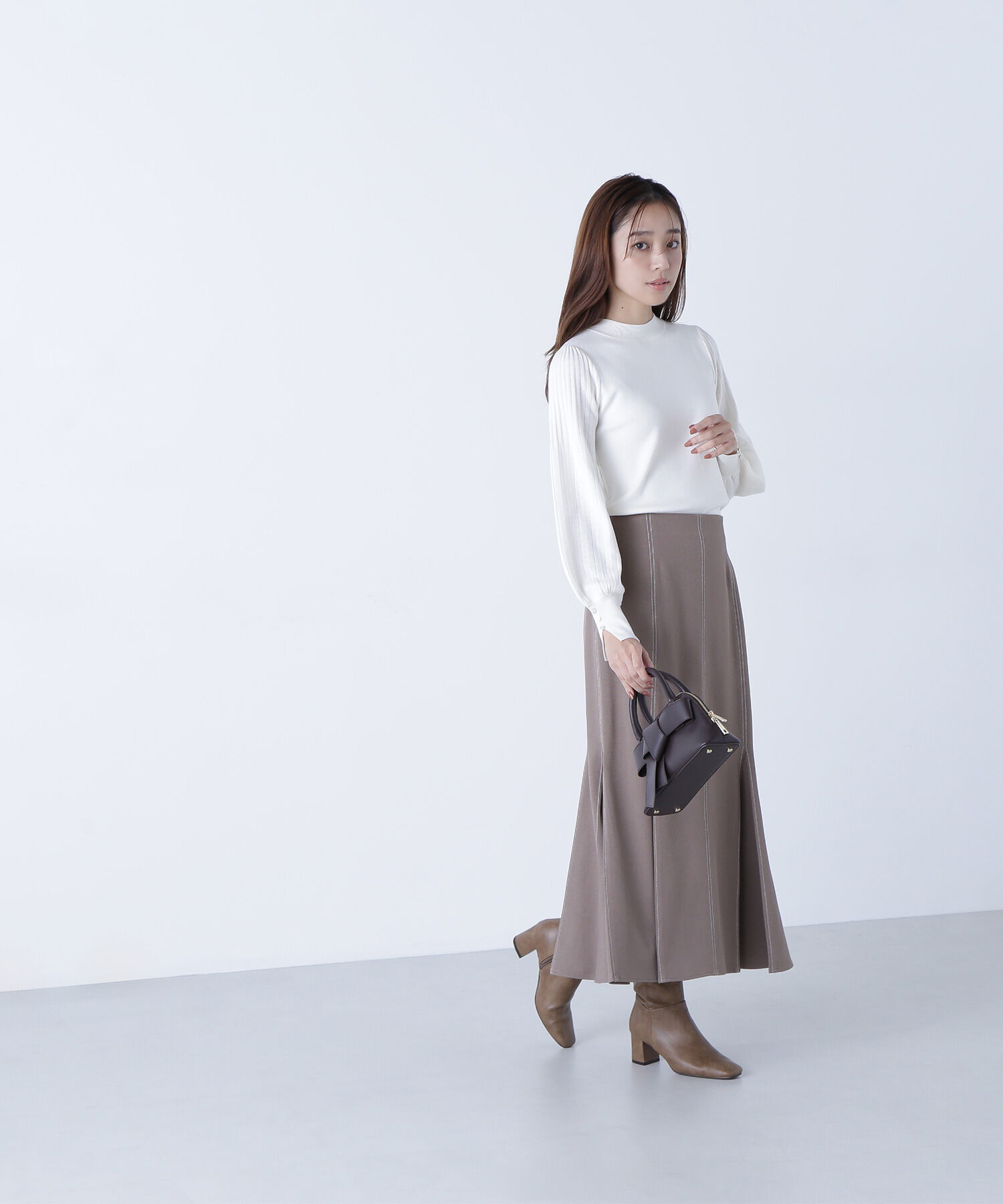  「プリーツスリーブニット」|ニット・セーター|