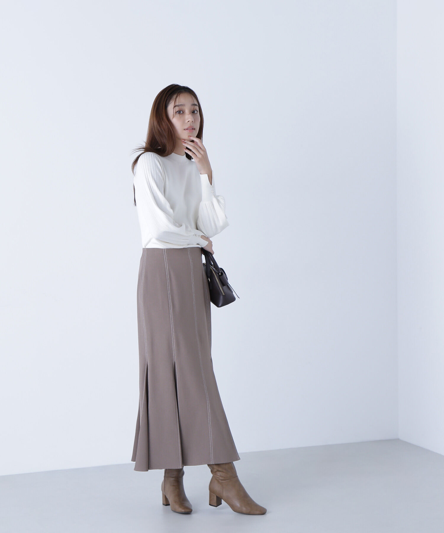  「プリーツスリーブニット」|ニット・セーター|