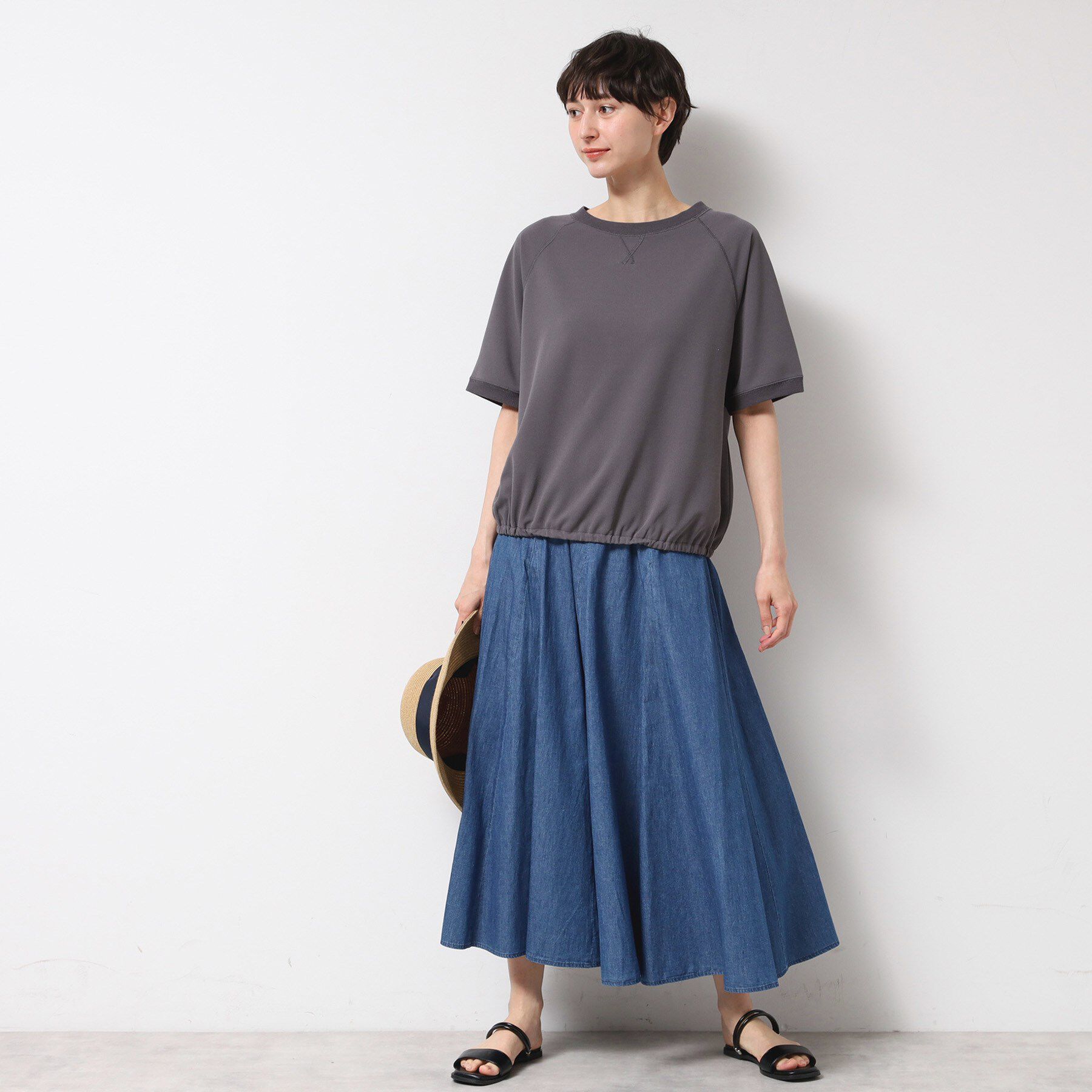 Dessin「【洗える】カットジョーゼットリラクシーブラウス」|Tシャツ・カットソー|