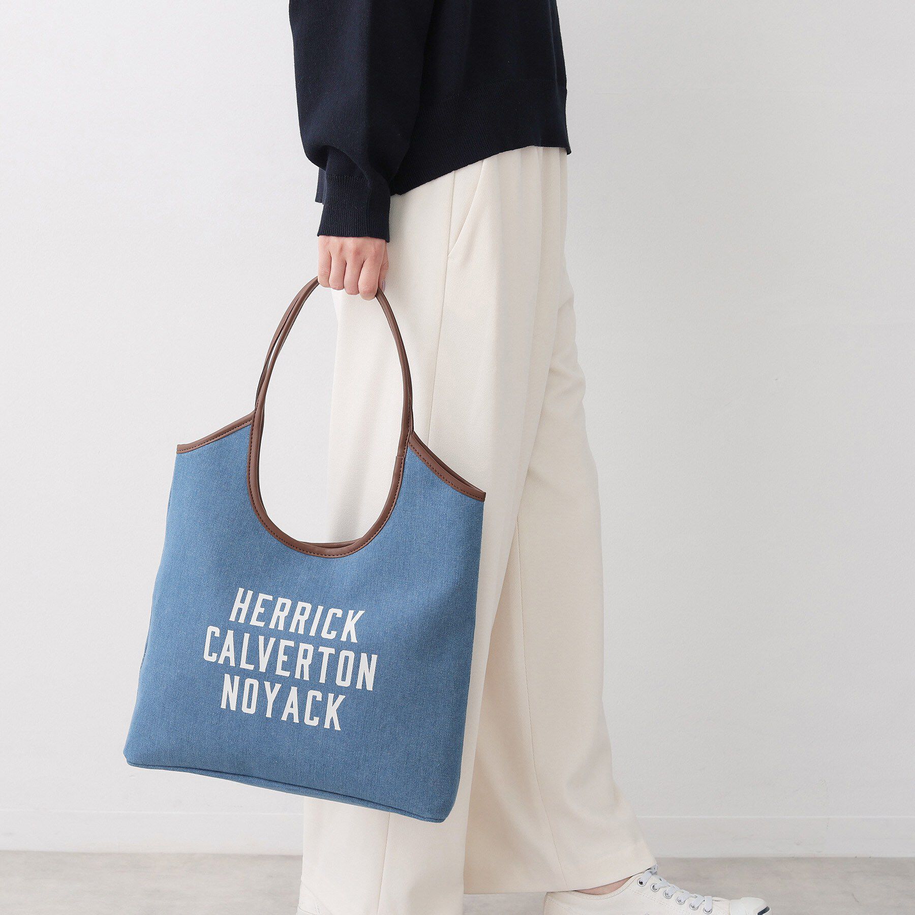 Dessin「【軽量】ロゴプリントデニム&times;帆布トートバッグ」|トートバッグ|