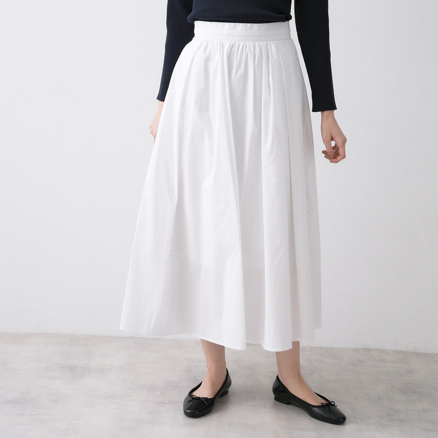 Dessin「【洗える】タックギャザーフレアスカート」|スカート|