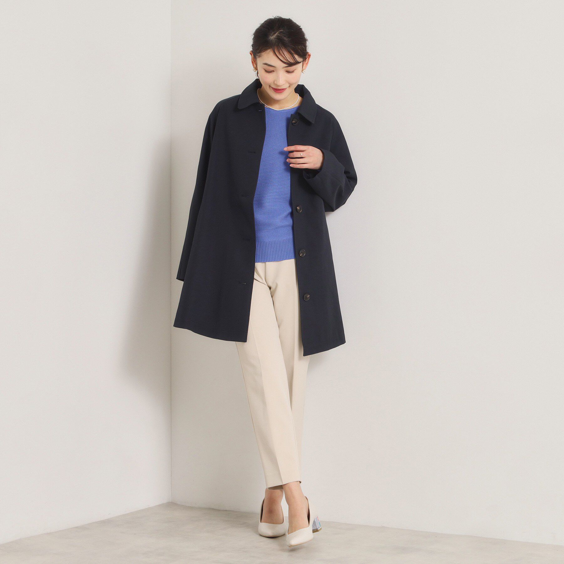 ITS&rsquo;DEMO「【撥水／花粉防止／手洗い可】ステンカラーコート」|ステンカラーコート|