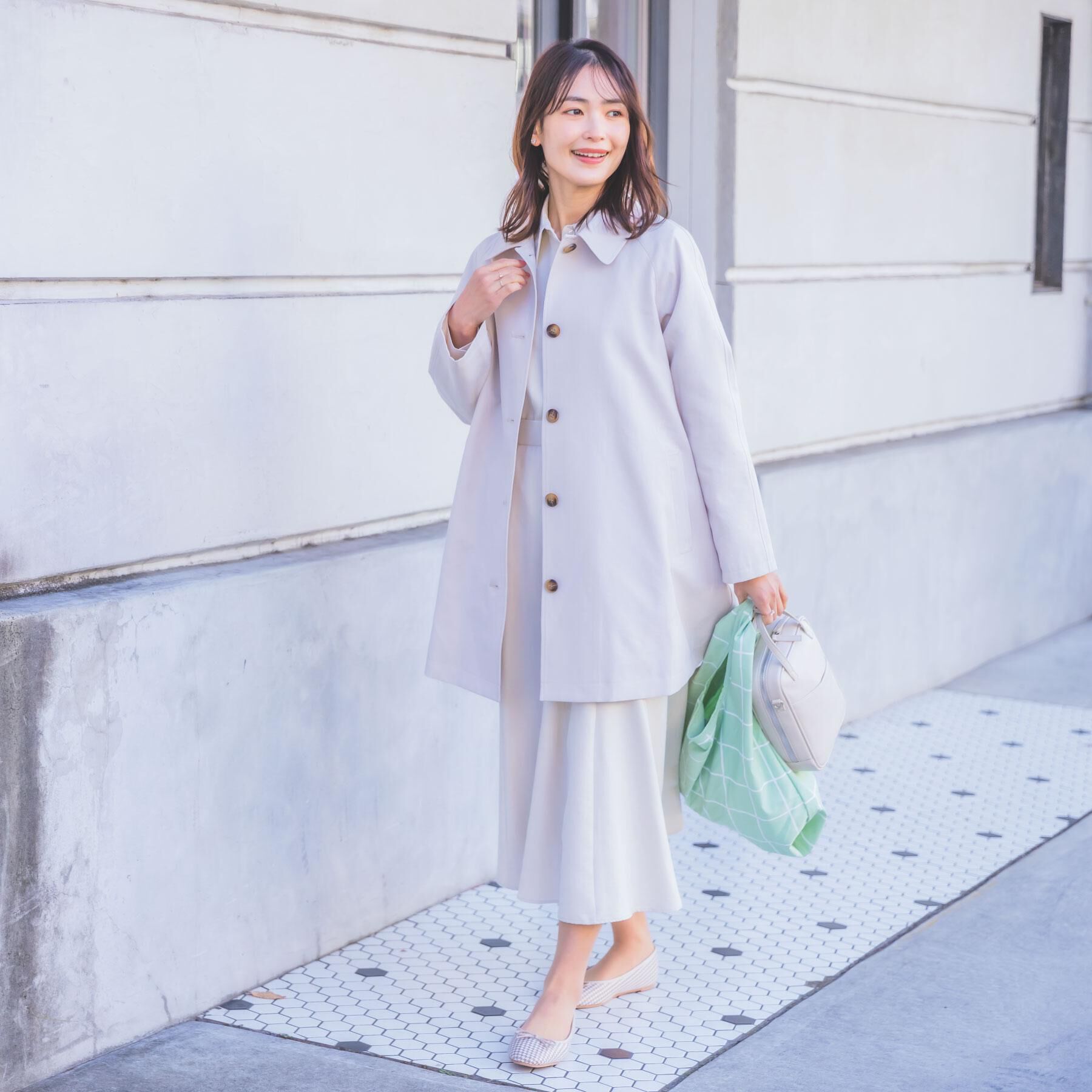 ITS&rsquo;DEMO「【撥水／花粉防止／手洗い可】ステンカラーコート」|ステンカラーコート|