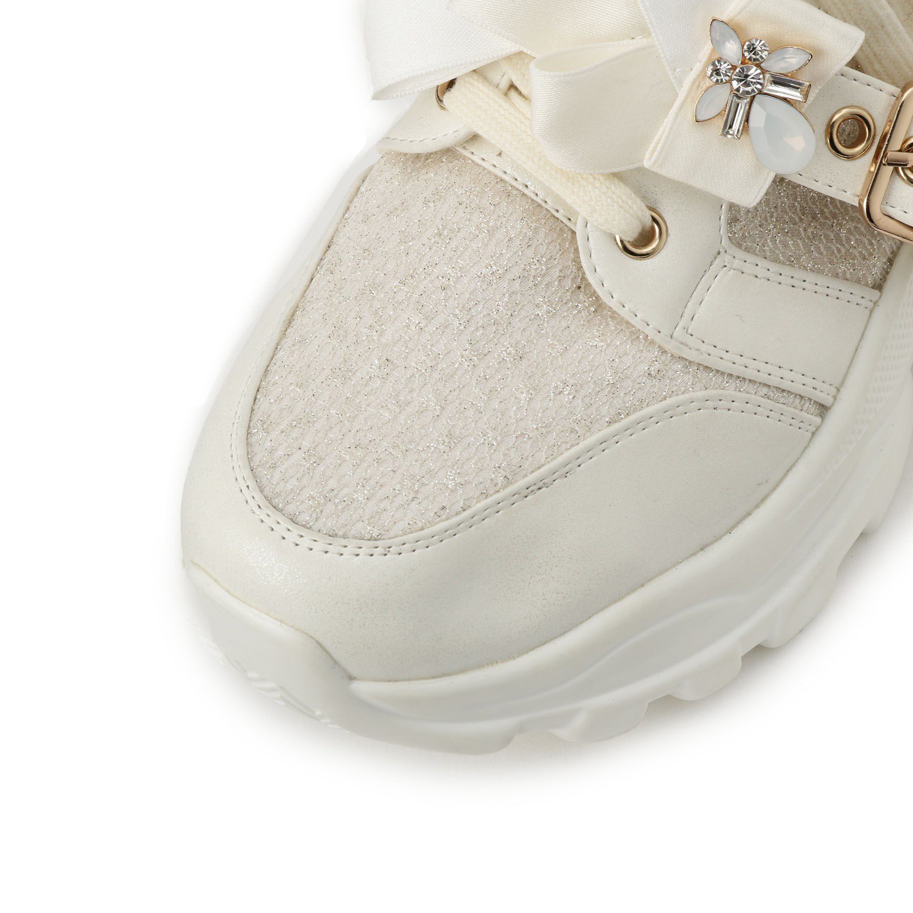 ESPERANZA「ツインリボンベルト付きラメスニーカー」|スニーカー|