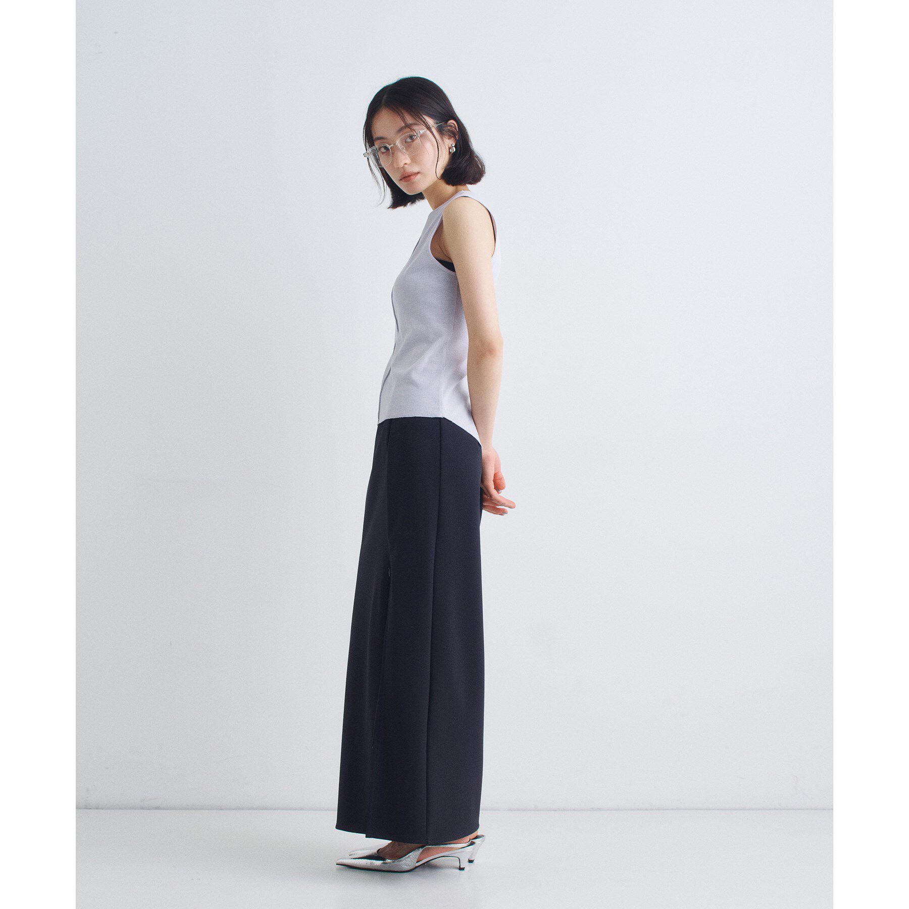 CODE A「twist sheer rib tops」|Tシャツ・カットソー|