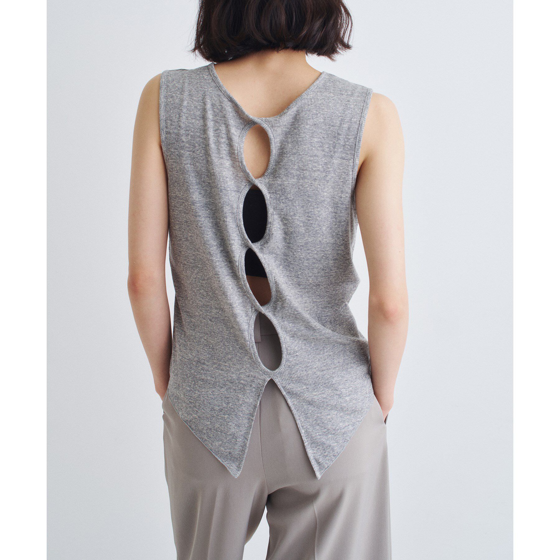 CODE A「twist sheer rib tops」|Tシャツ・カットソー|